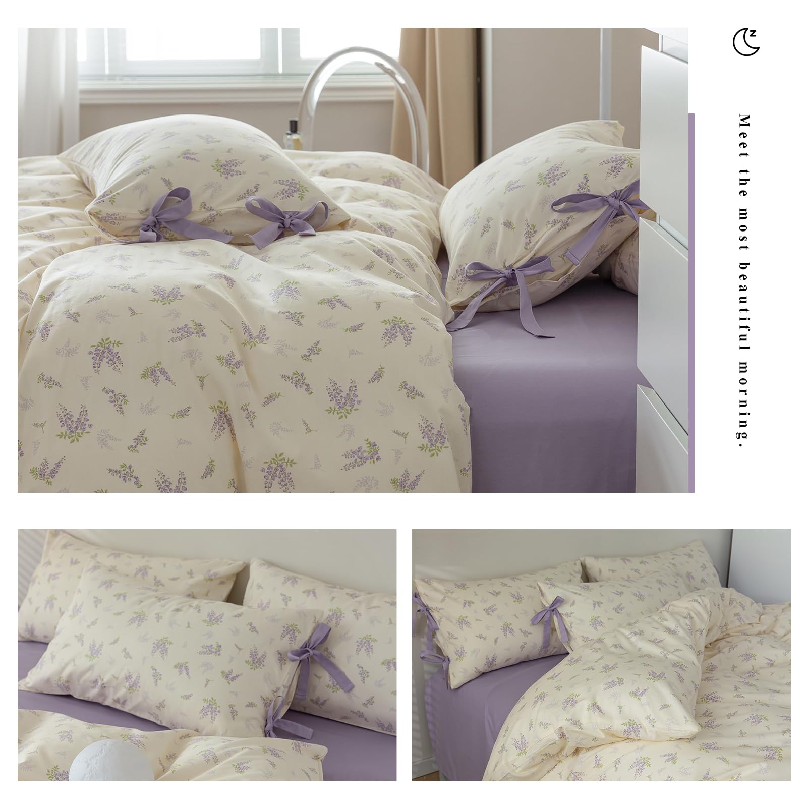 Foto 4 pulgar | Juego de Fundas de Edredón Highbuy Botanical Floral Queen Cotton 3 Piezas - Venta Internacional