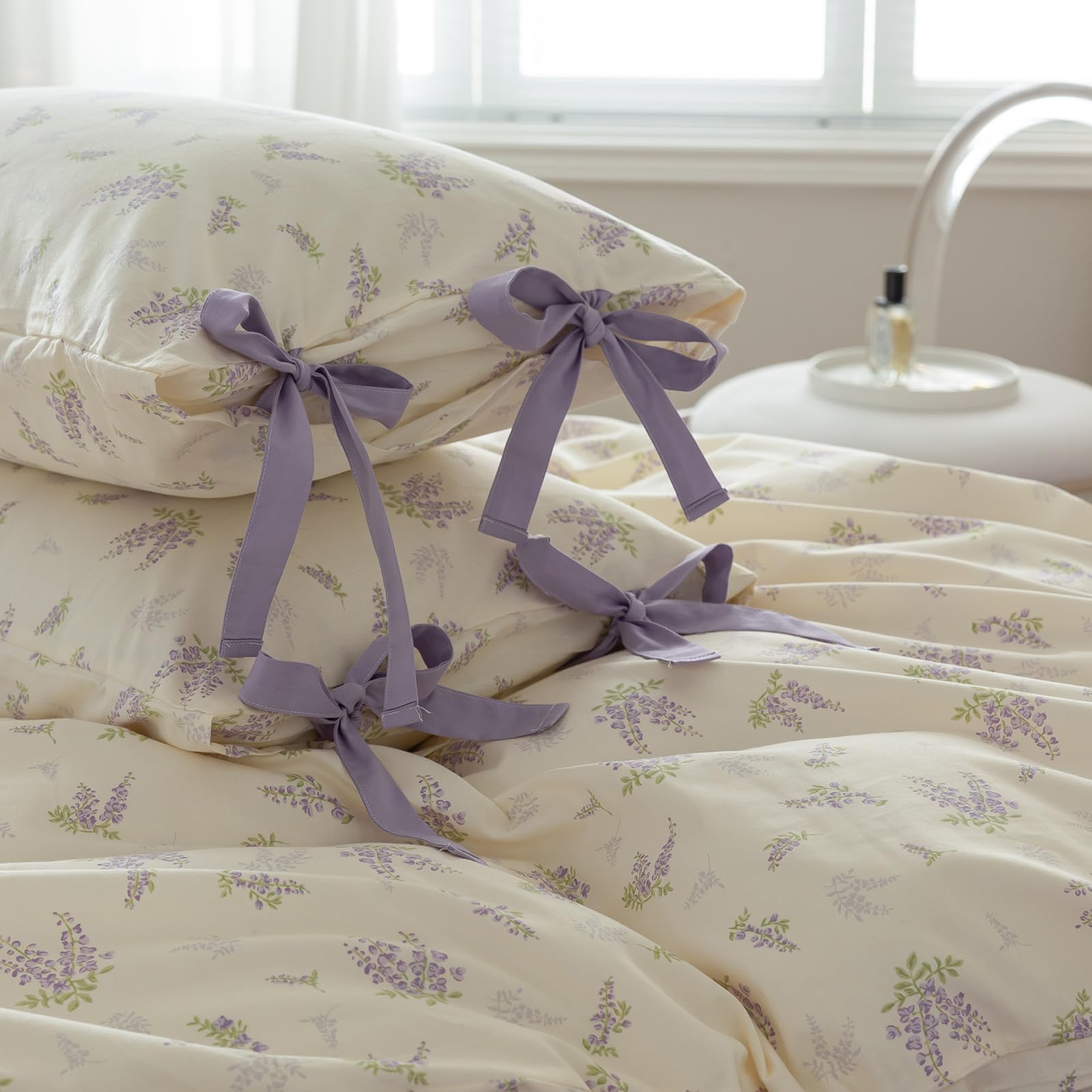 Foto 6 pulgar | Juego de Fundas de Edredón Highbuy Botanical Floral Queen Cotton 3 Piezas - Venta Internacional