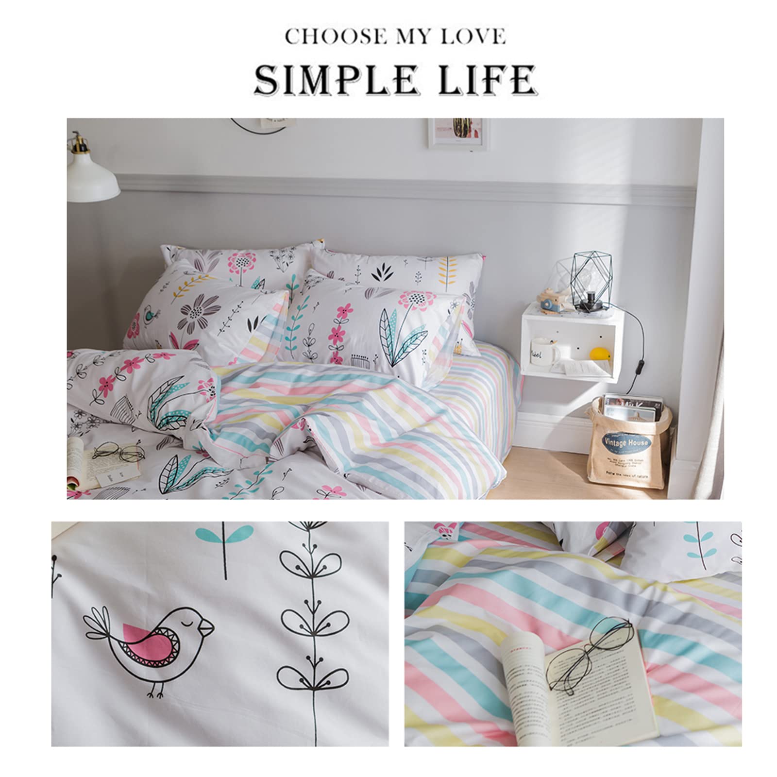 Foto 6 pulgar | Juego de Ropa de Cama HighBuy Funda De Edredón King 3 Piezas - Venta Internacional