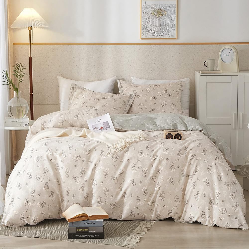 Juego de Cama Highbuy Ligero con Ramas de Flor Tamaño Queen - Venta Internacional