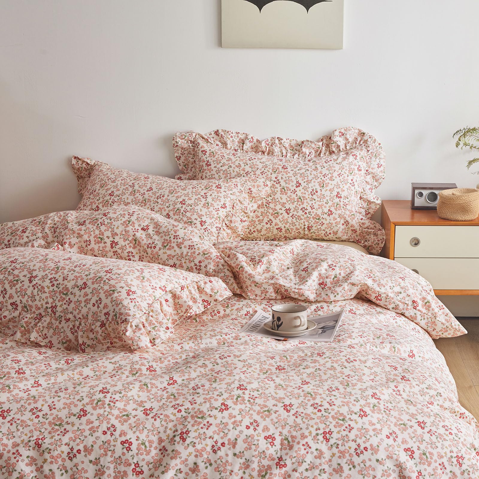 Foto 3 | Juego de Edredón Lifetb Pink Floral Queen - Venta Internacional