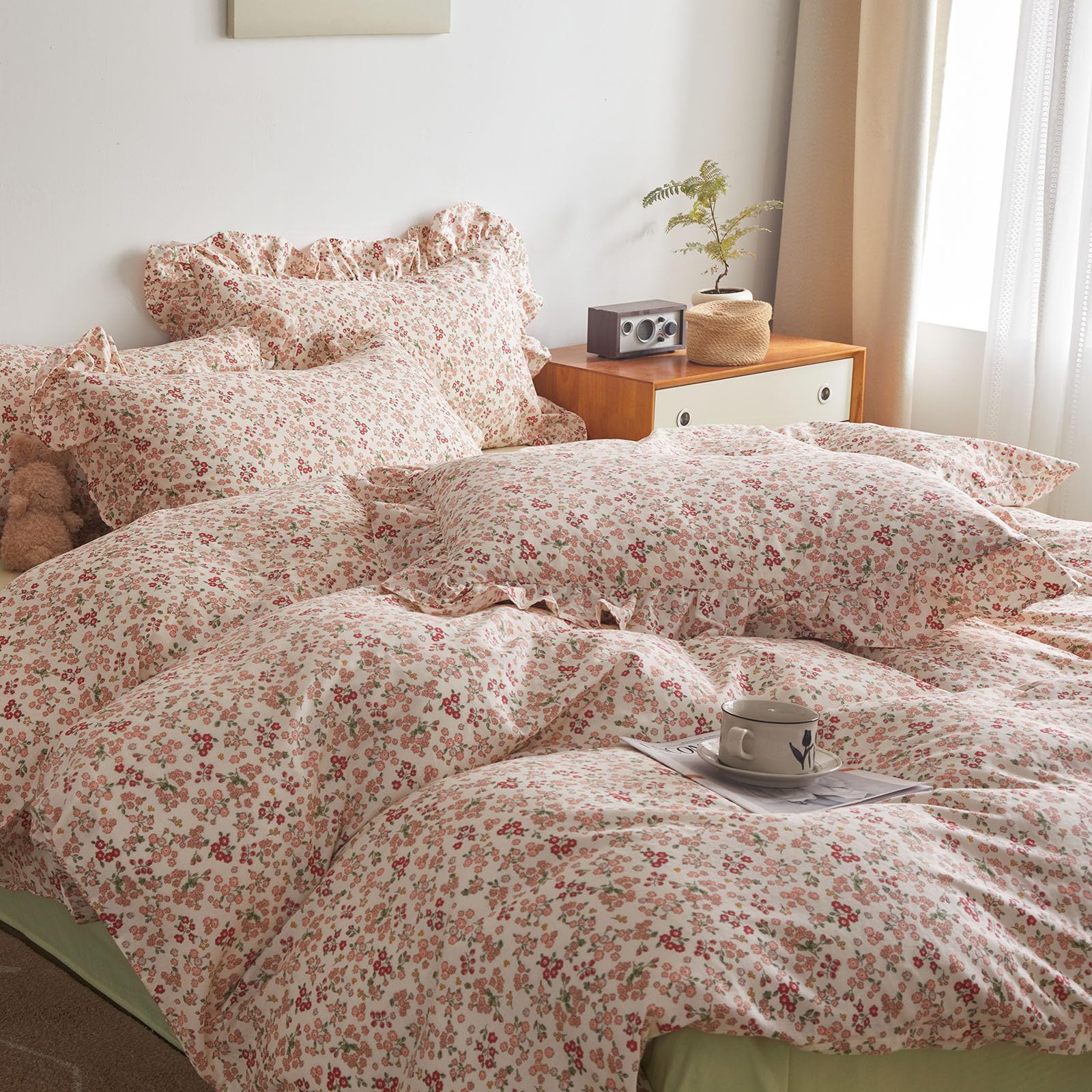 Foto 4 | Juego de Edredón Lifetb Pink Floral Queen - Venta Internacional