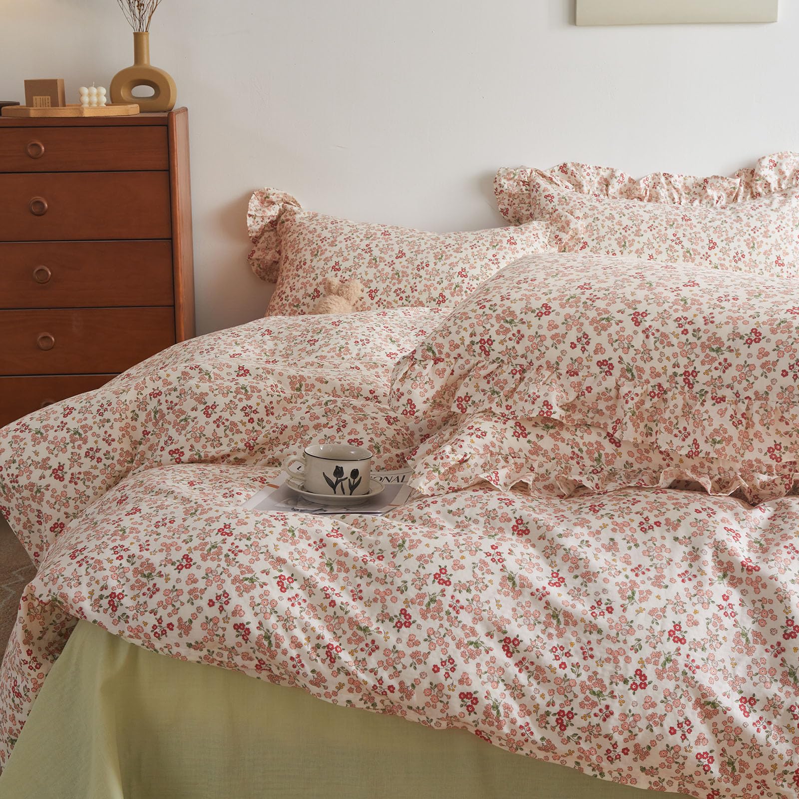 Foto 5 | Juego de Edredón Lifetb Pink Floral Queen - Venta Internacional