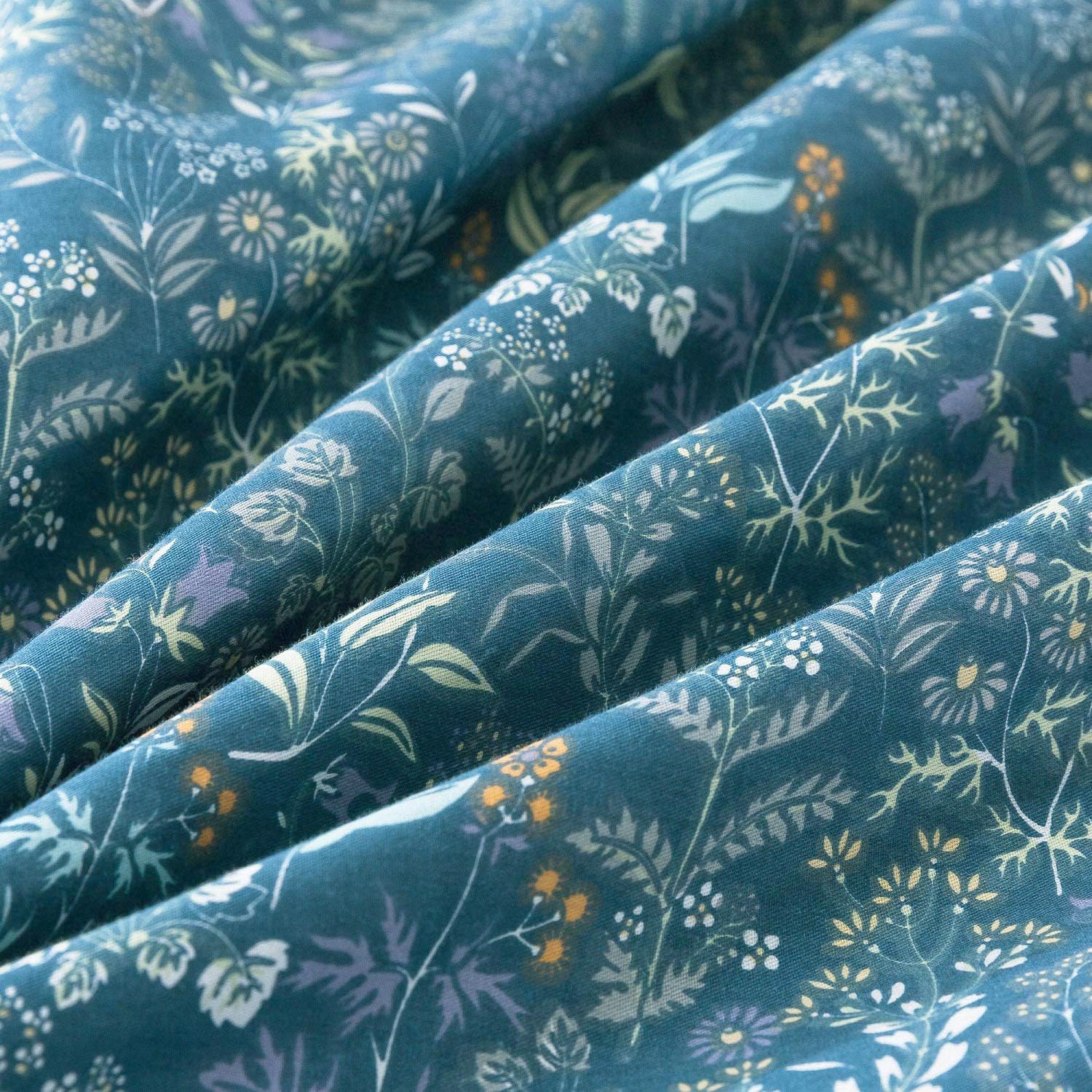 Foto 7 | Juego de Edredón Lifetb Azul con Flores Vintage Tamaño King - Venta Internacional