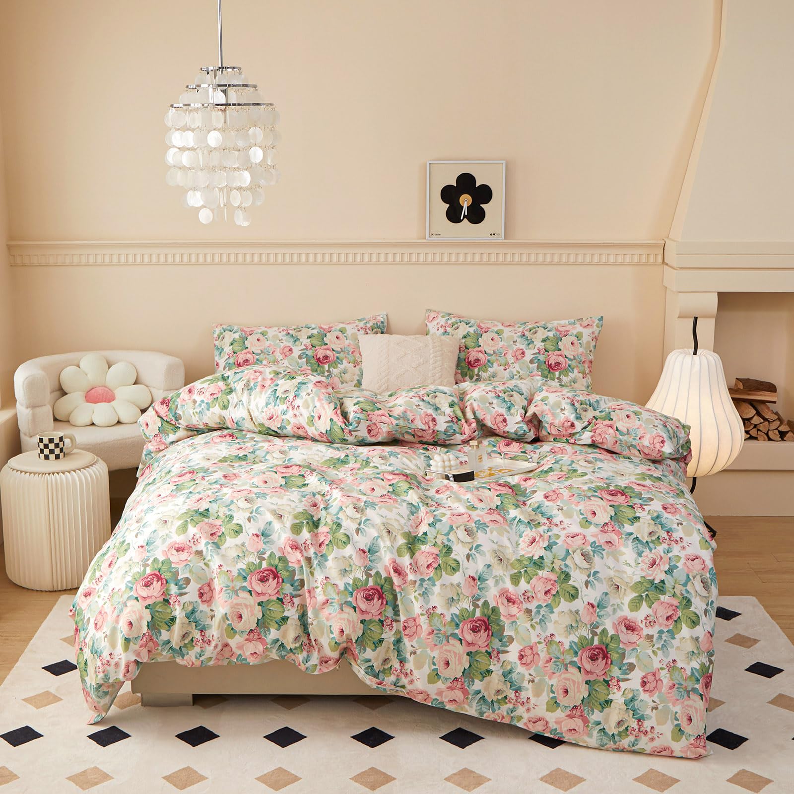 Foto 1 | Juego de Fundas Eavd Estilo Vintage Garden Floral Queen - Venta Internacional