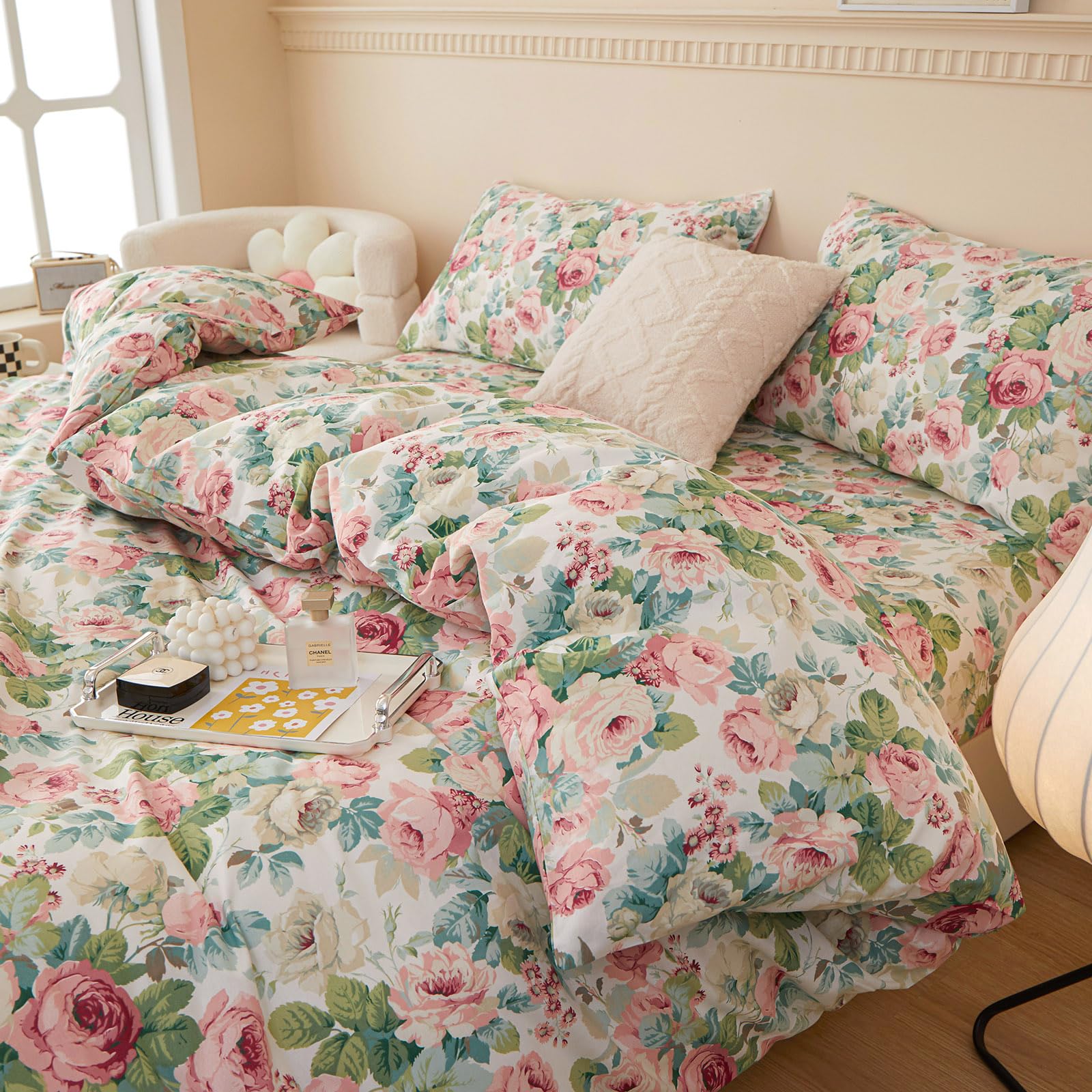 Foto 3 | Juego de Fundas Eavd Estilo Vintage Garden Floral Queen - Venta Internacional