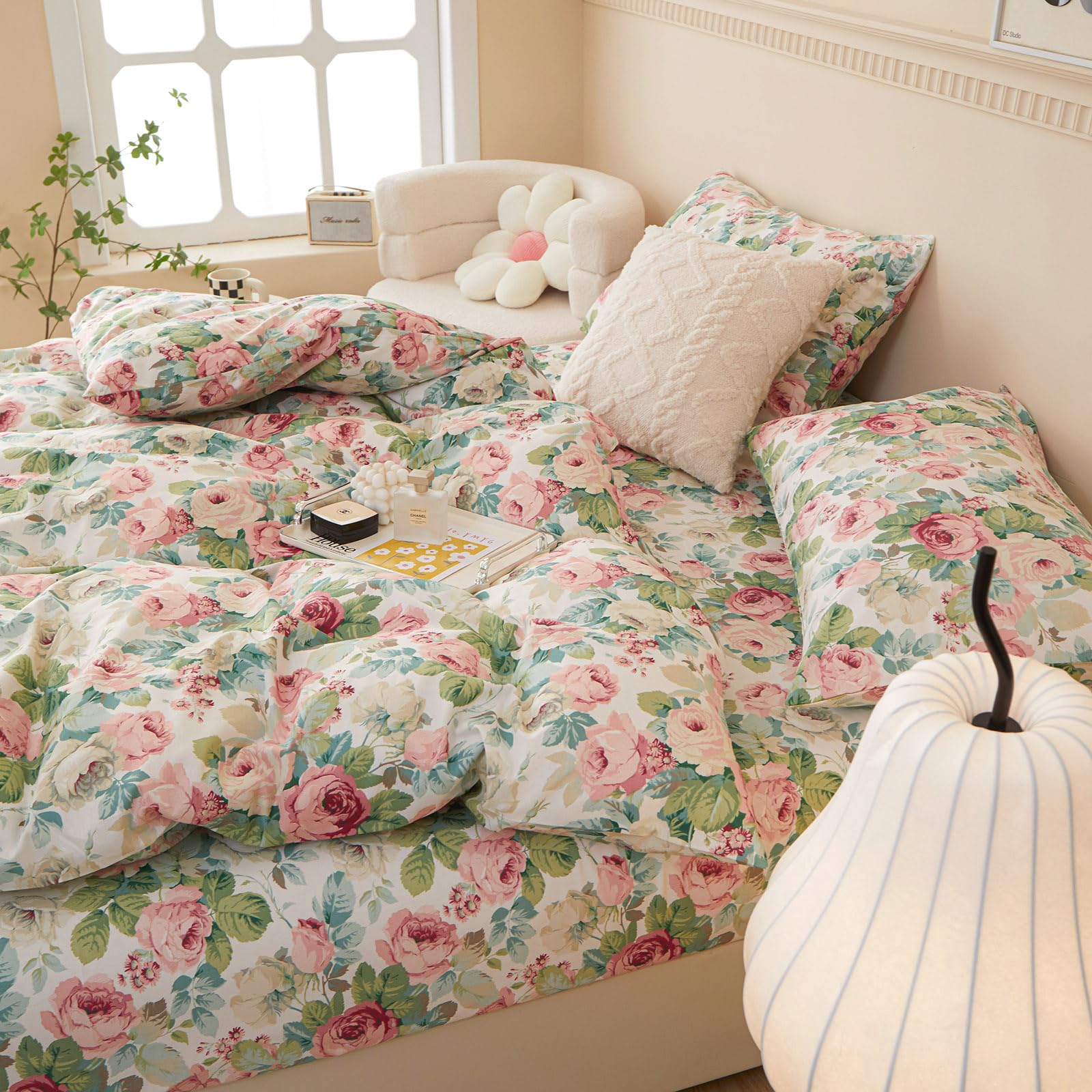 Foto 6 pulgar | Juego de Fundas Eavd Estilo Vintage Garden Floral Queen - Venta Internacional