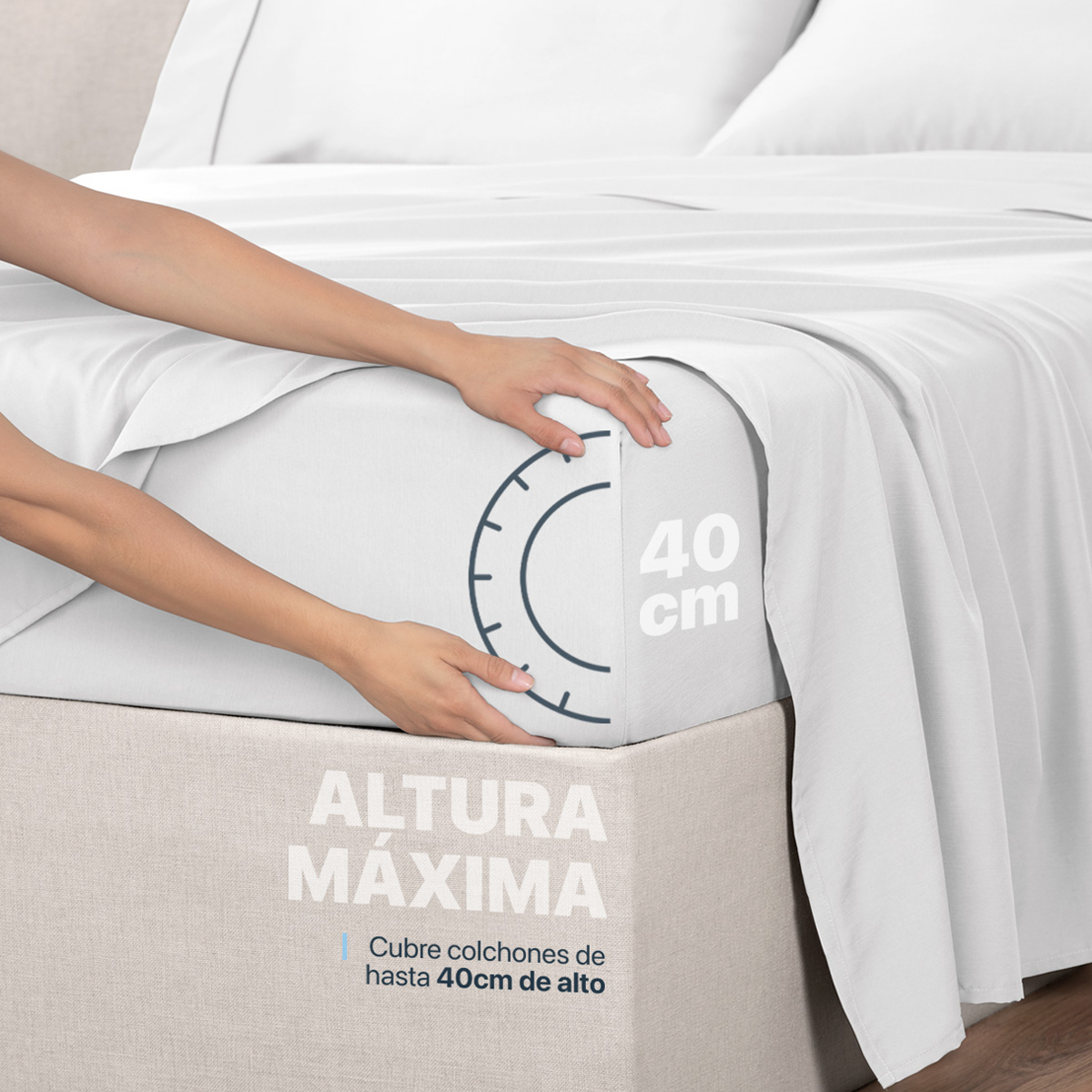 Foto 7 | Sábana de Bambú Real Textil King Size Blanco Ultra Suave