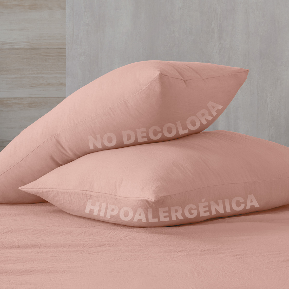 Foto 8 pulgar | Sábana con Acabado Tipo Lino Prelavado Esquimal Matrimonial Rosa Ultra Suave