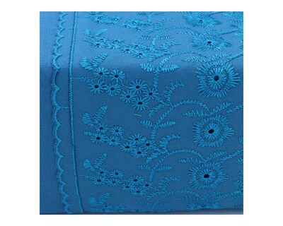 Foto 3 | Juego de Sábanas La Siesta Azul Turquesa Matrimonial