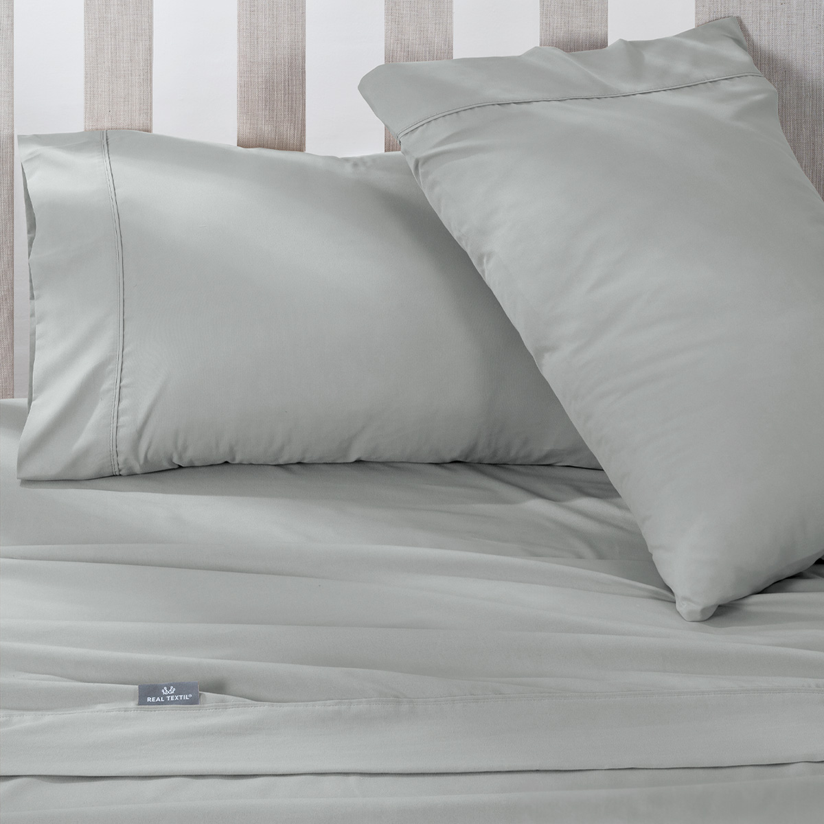 Foto 5 | Sábana de Microfibra Real Textil Gris King Size