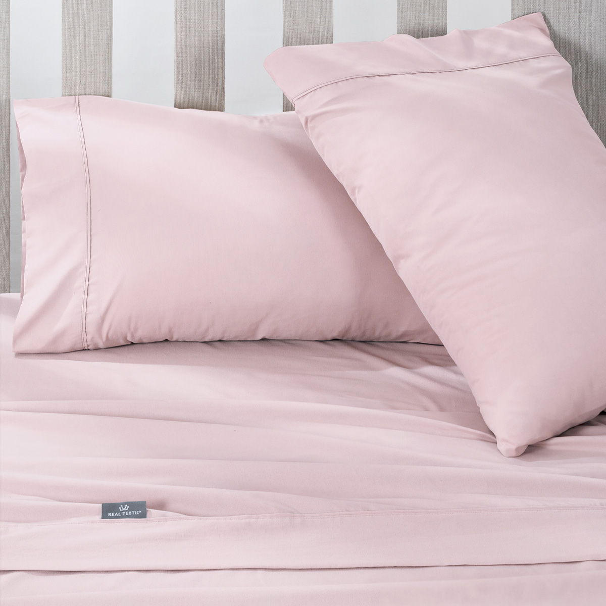 Foto 5 | Sábana Microfibra Real Textil Rosa King Size
