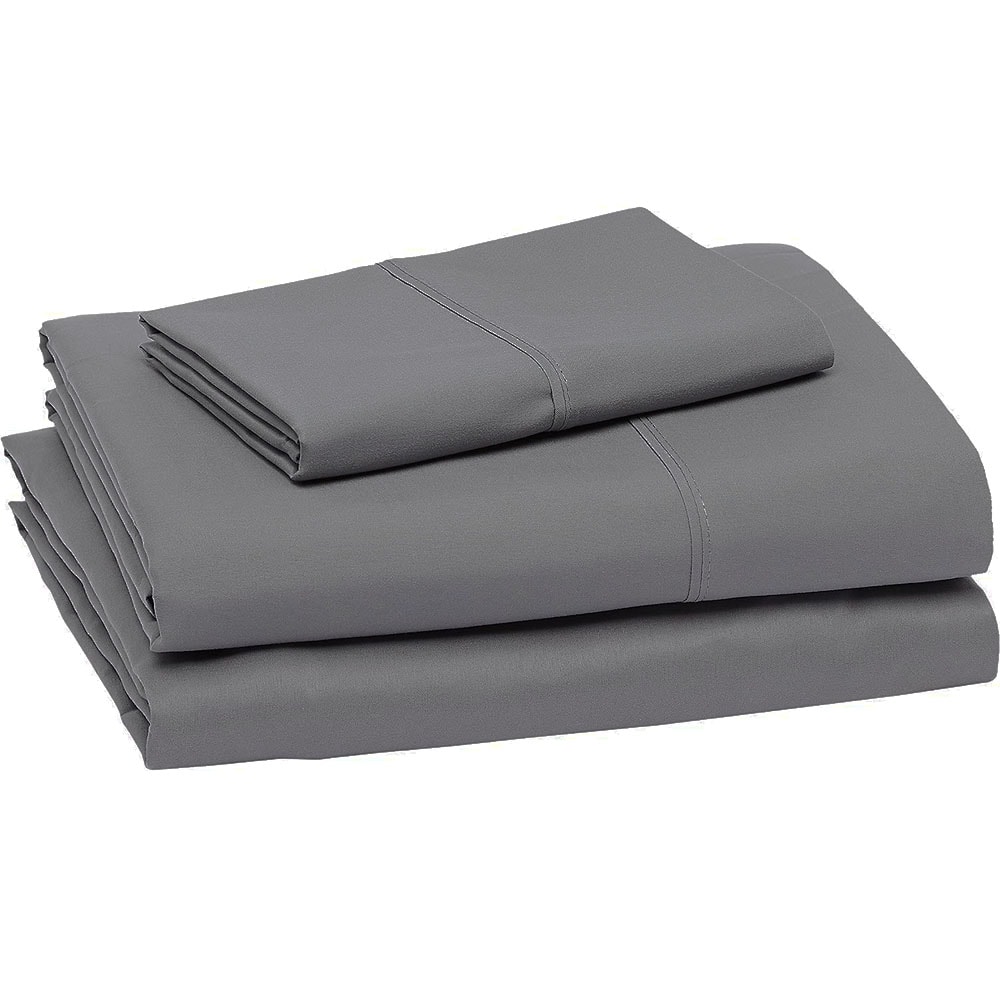 Juego De Sabanas Tacto Algodón Suaves Y Duraderas Gris Individual Kyuden Home $669