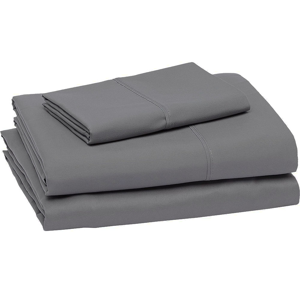 Juego De Sabanas Tacto Algodón Suaves Y Duraderas Gris Individual Kyuden Home