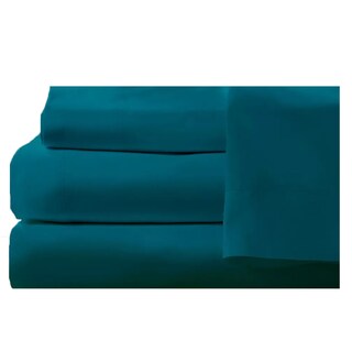 Foto 1 | Juego De Sabanas Tacto Algodón Suaves Y Duraderas Verde Petroleo Individual Kyuden Home