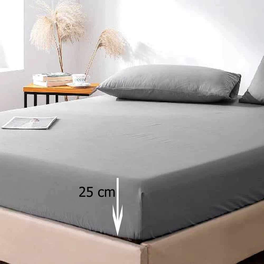 Foto 4 | Juego De Sabanas Microfibra Frescas Y Antiarrugas Gris Matrimonial Kyuden Home