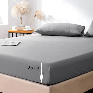 Foto 4 | Juego De Sabanas Microfibra Frescas Y Antiarrugas Gris Matrimonial Kyuden Home