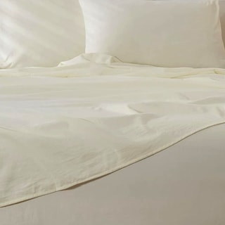 Foto 3 | Juego De Sabanas Tacto Algodón Suaves Y Duraderas Marfil Matrimonial Kyuden Home