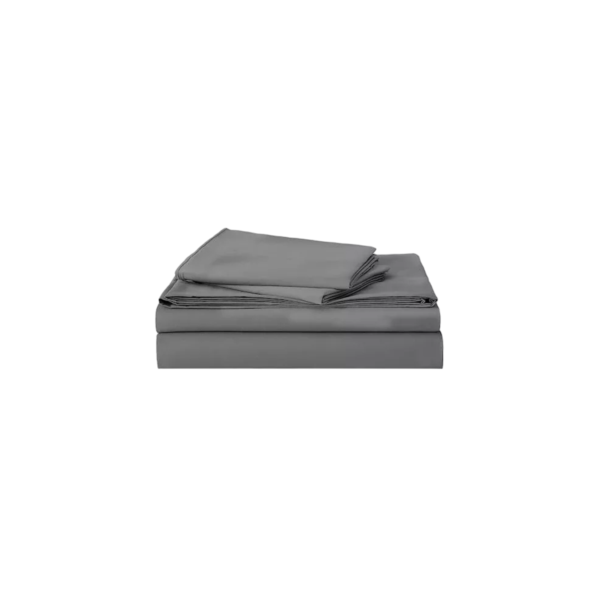 Juego De Sabanas Individuales 100% Poliéster Microfibra 3 Pz Color Gris Obscuro