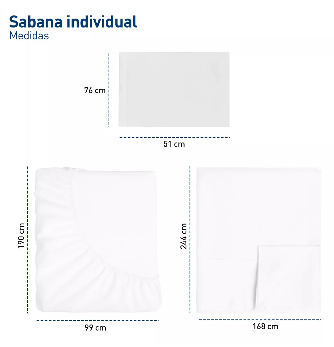 Foto 4 pulgar | Juego De Sabanas Individuales 100% Poliéster Microfibra 3 Pz Color Blanco