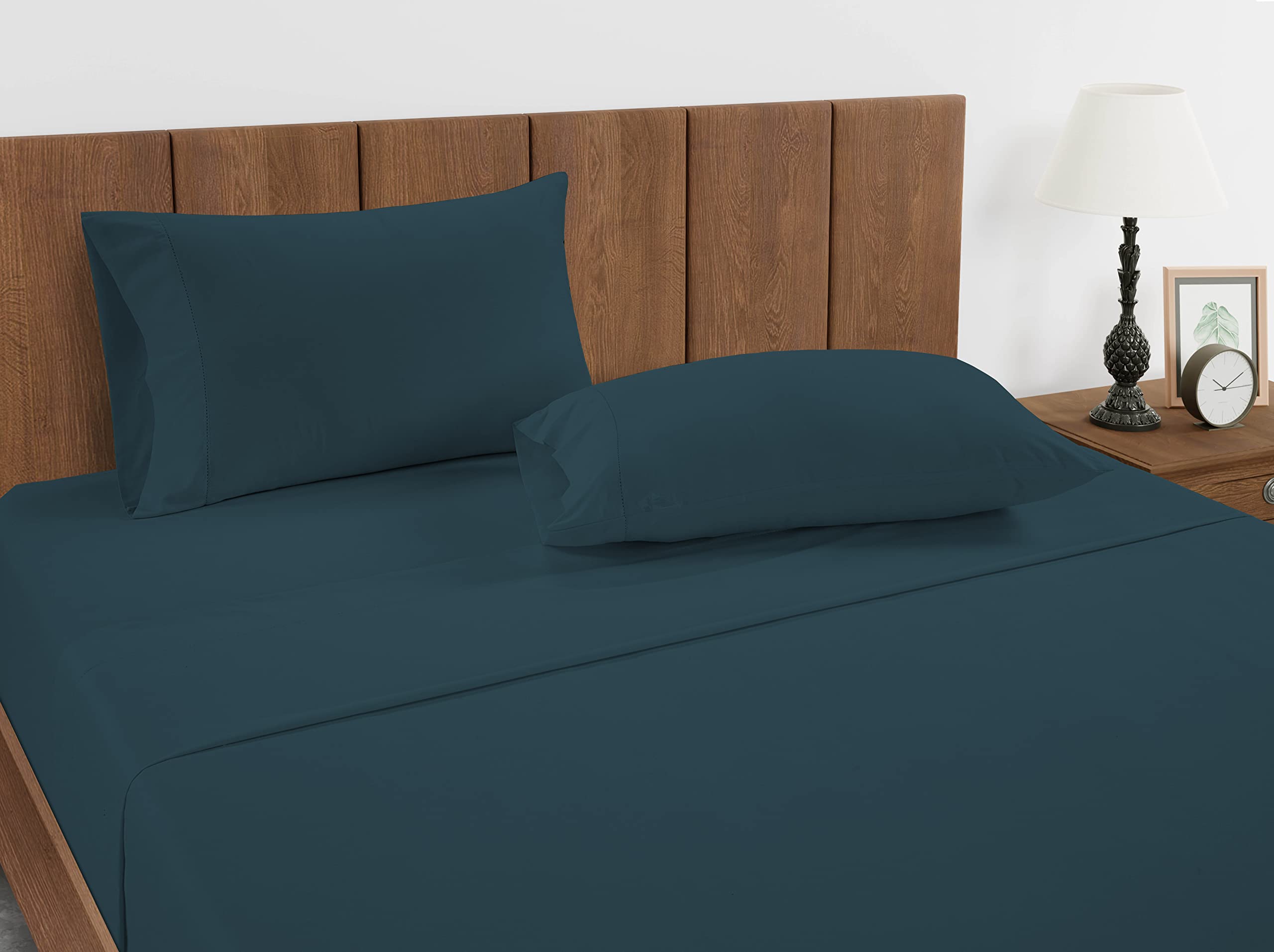 Foto 4 pulgar | Sábana Bajera Lane Linen Tamaño King, 100% Algodón Orgánico, Color Azul - Venta Internacional.
