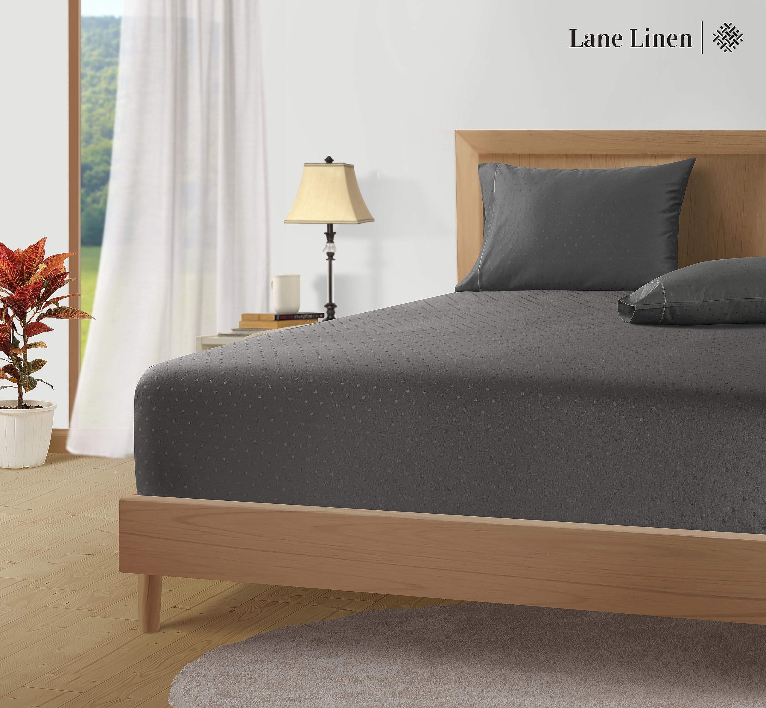 Foto 6 | Juego De Sábanas Lane Linen, 100% Algodón Egipcio, 1000 Hilos - Venta Internacional.