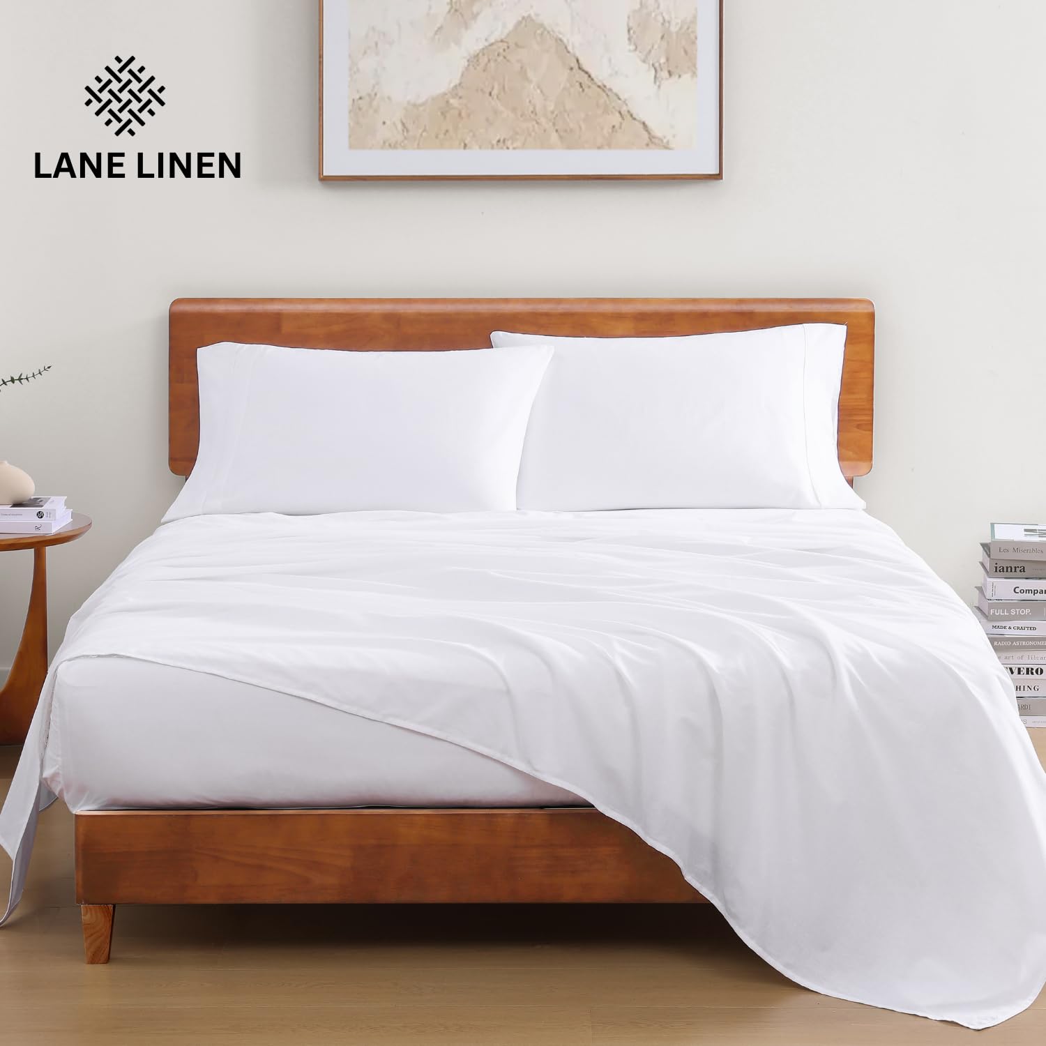 Foto 4 pulgar | Juego De Sábanas Lane Linen Lane Linen 100% Algodón Orgánico King - Venta Internacional.