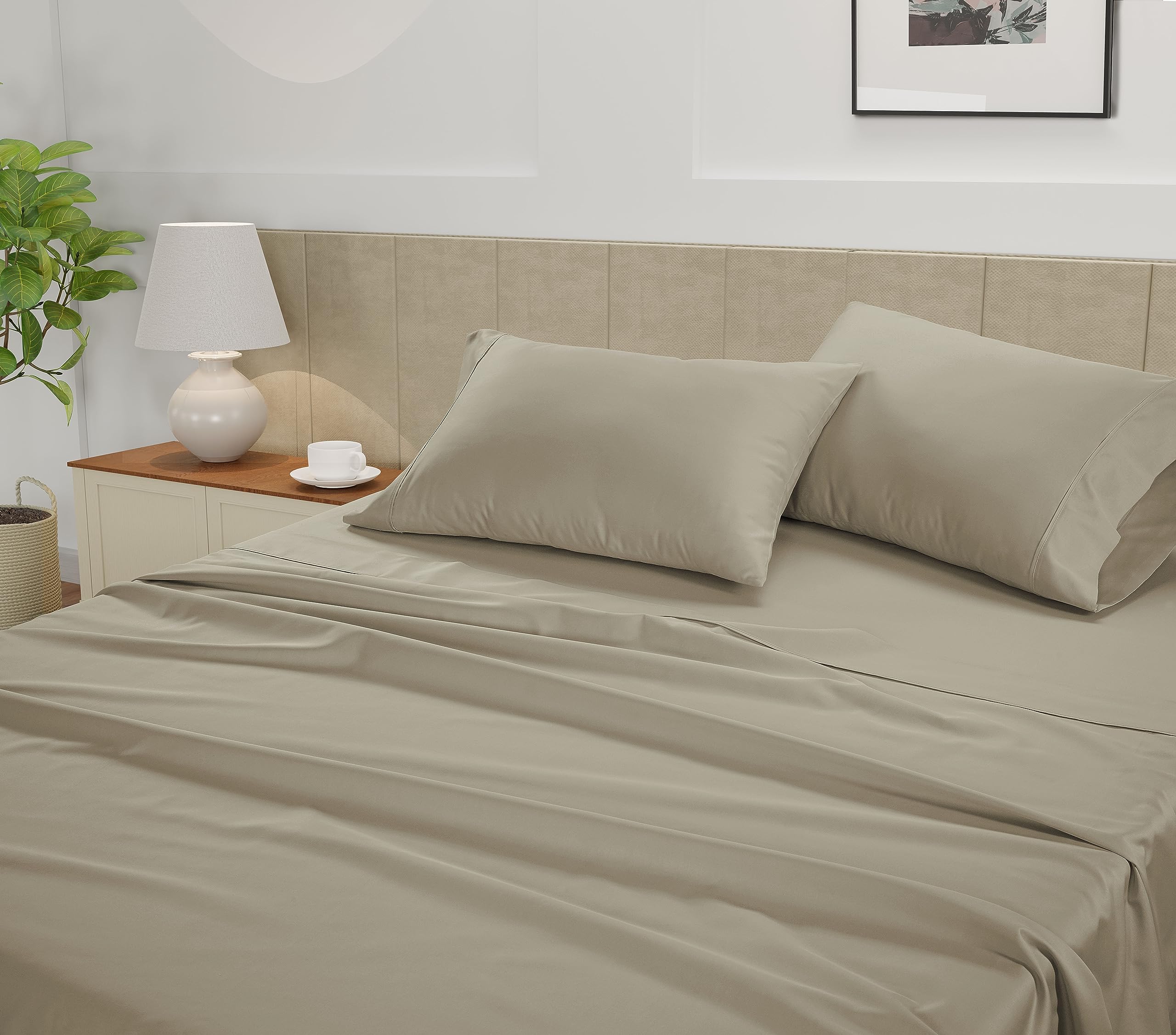 Foto 4 pulgar | Juego De Sábanas Lane Linen, 100% Algodón, 450 Hilos, Tamaño Completo - Venta Internacional.