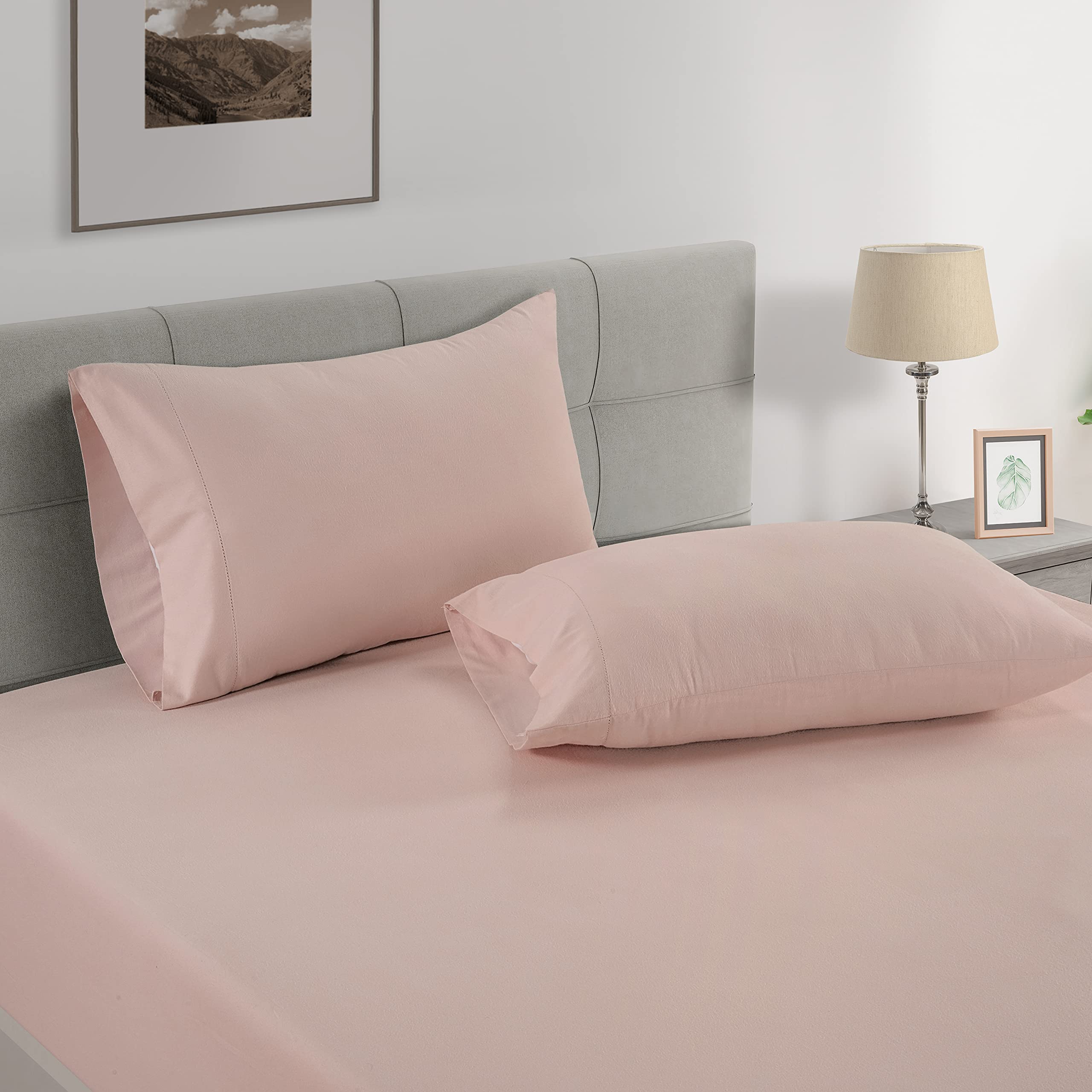 Foto 4 pulgar | Sábana Bajera Lane Linen Tamaño King, 100% Algodón Orgánico, Color Sepia Rosa - Venta Internacional.
