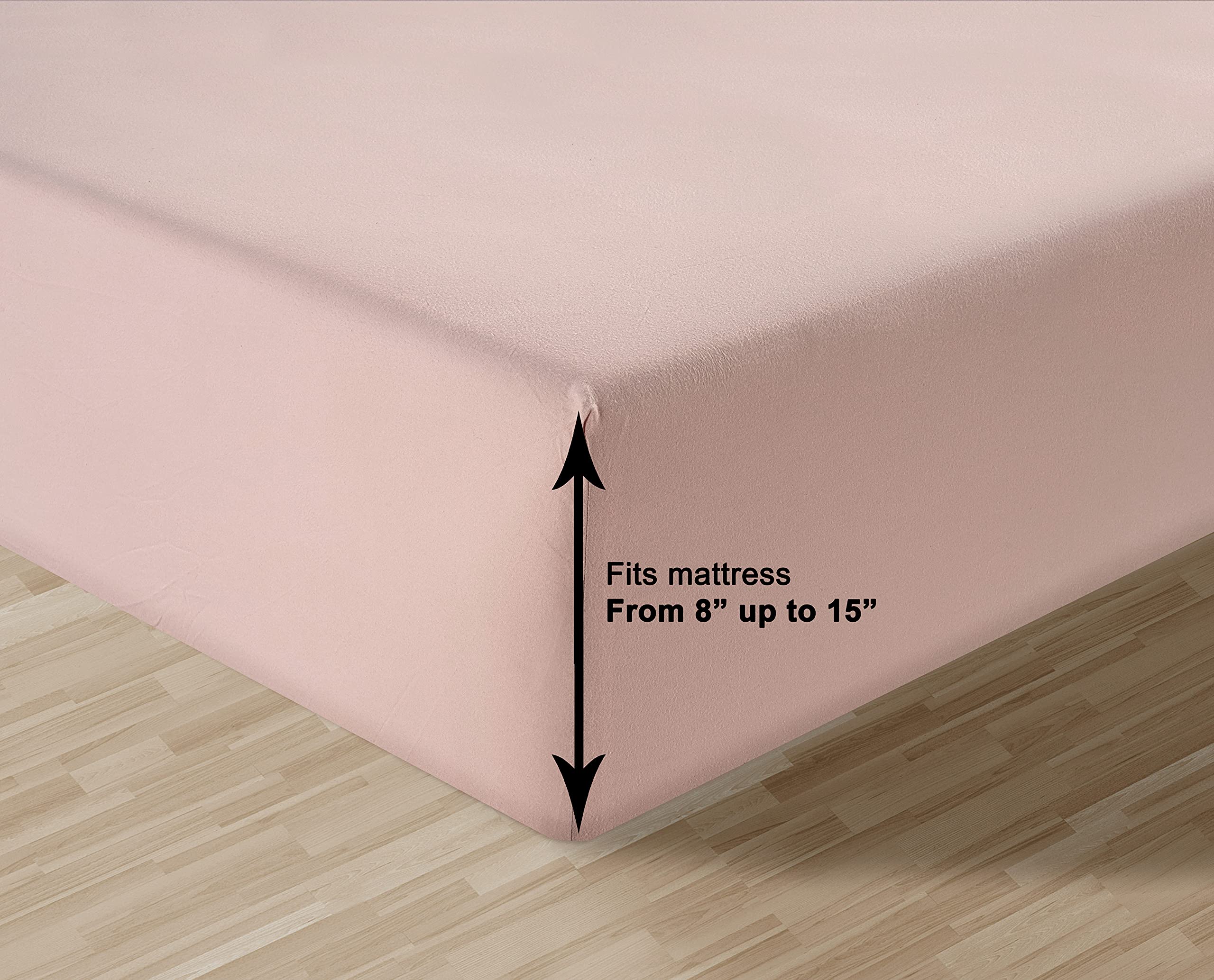 Foto 4 | Sábana Bajera Lane Linen Tamaño King, 100% Algodón Orgánico, Color Sepia Rosa - Venta Internacional.
