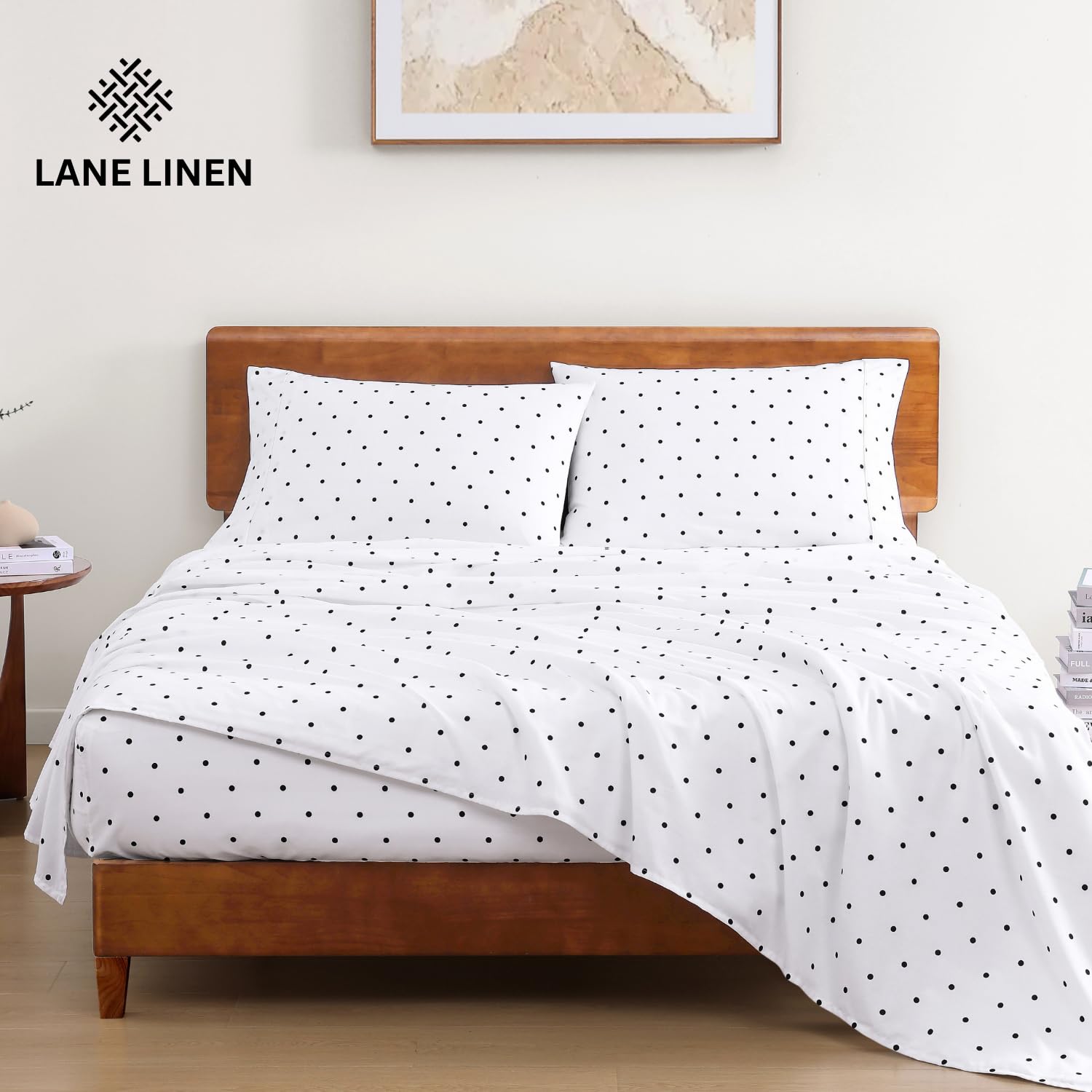 Foto 2 | Juego De Sábanas Lane Linen 100% Algodón Orgánico Twin Xl Negro - Venta Internacional.