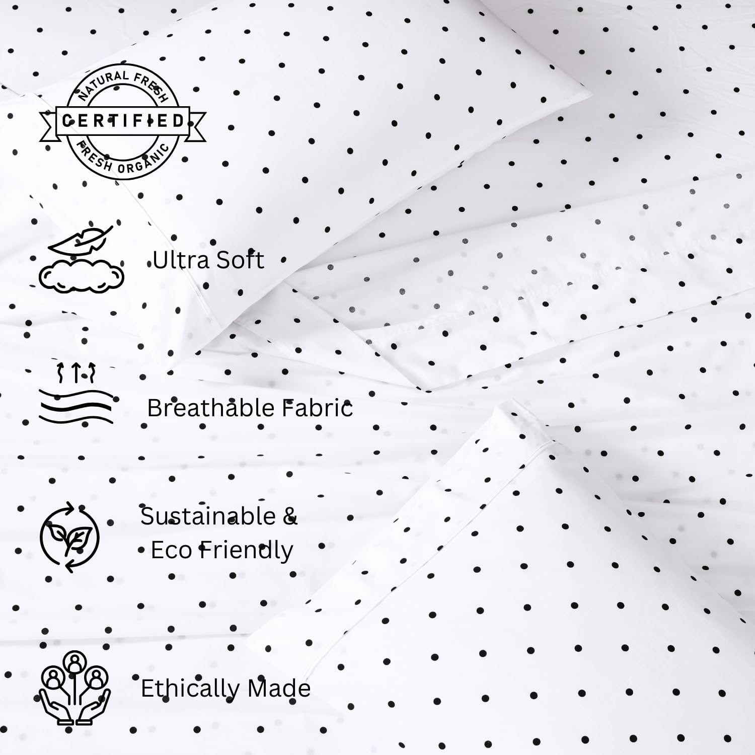 Foto 5 pulgar | Juego De Sábanas Lane Linen 100% Algodón Orgánico Twin Xl Negro - Venta Internacional.