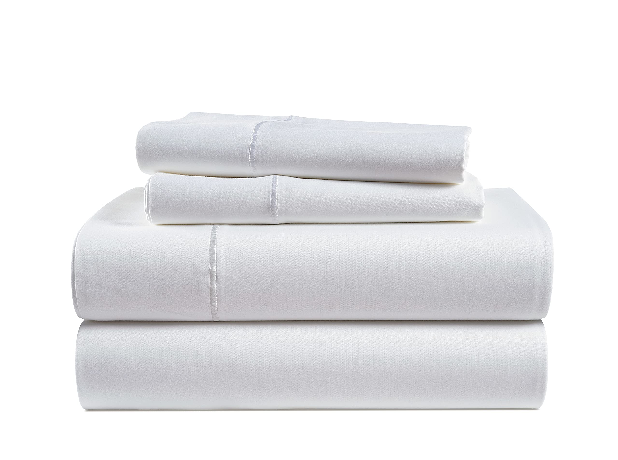 Sábanas Lane Linen, 100% Algodón Egipcio, 1000 Hilos, Color Blanco - Venta Internacional.