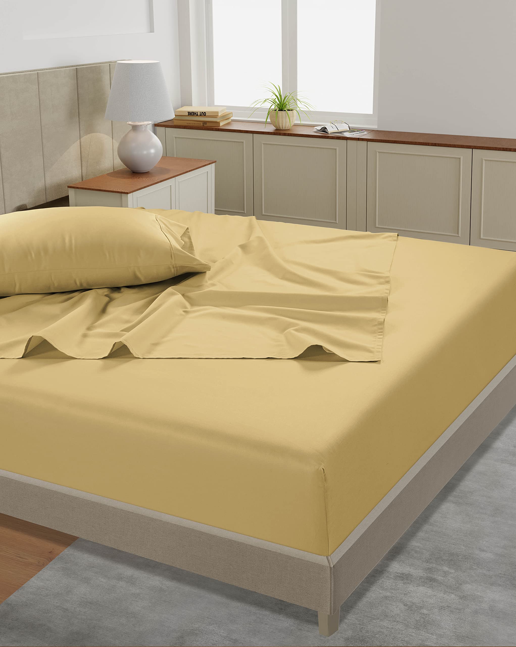 Foto 4 | Juego De Sábanas Lane Linen, 100% Algodón, 450 Hilos, Tamaño Doble, 3 Piezas - Venta Internacional.