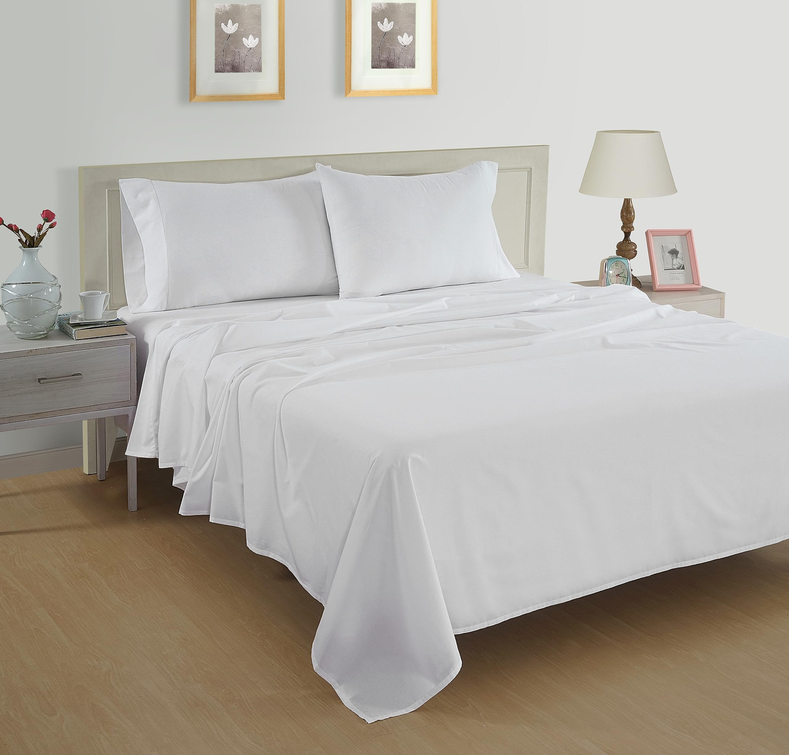 Foto 3 | Juego De Sábanas Lane Linen, 100% Algodón Orgánico, Tamaño Queen (paquete De 2) - Venta Internacional.
