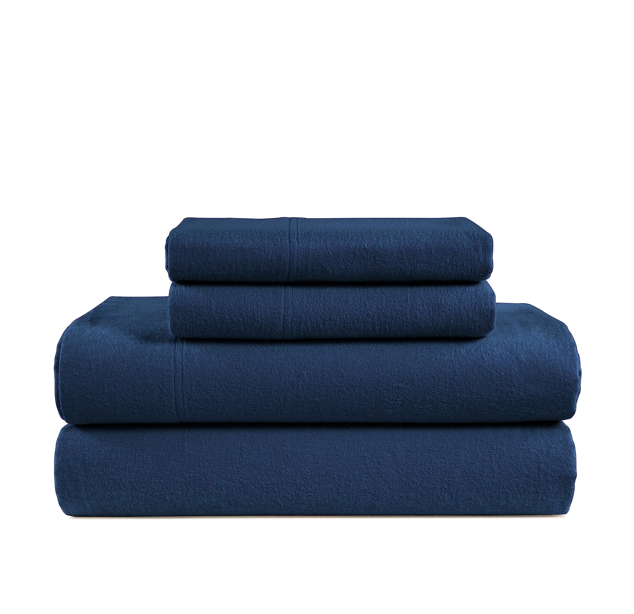 Foto 2 pulgar | Juego De Sábanas De Franela Lane Linen, 100% Algodón, Tamaño King, Azul - Venta Internacional.