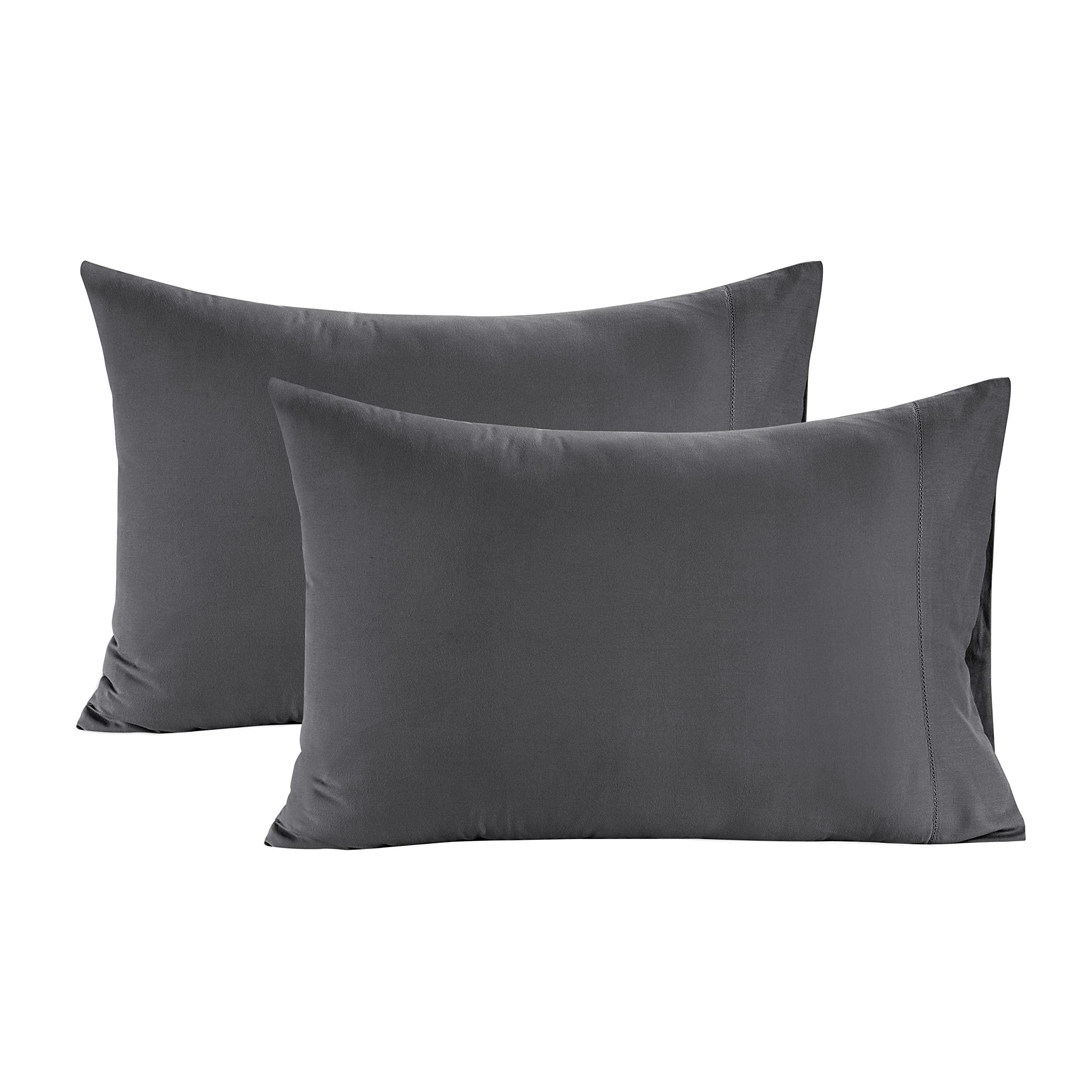 Fundas De Almohada Lane Linen, 100% Algodón Orgánico, Tamaño King X2 - Venta Internacional.