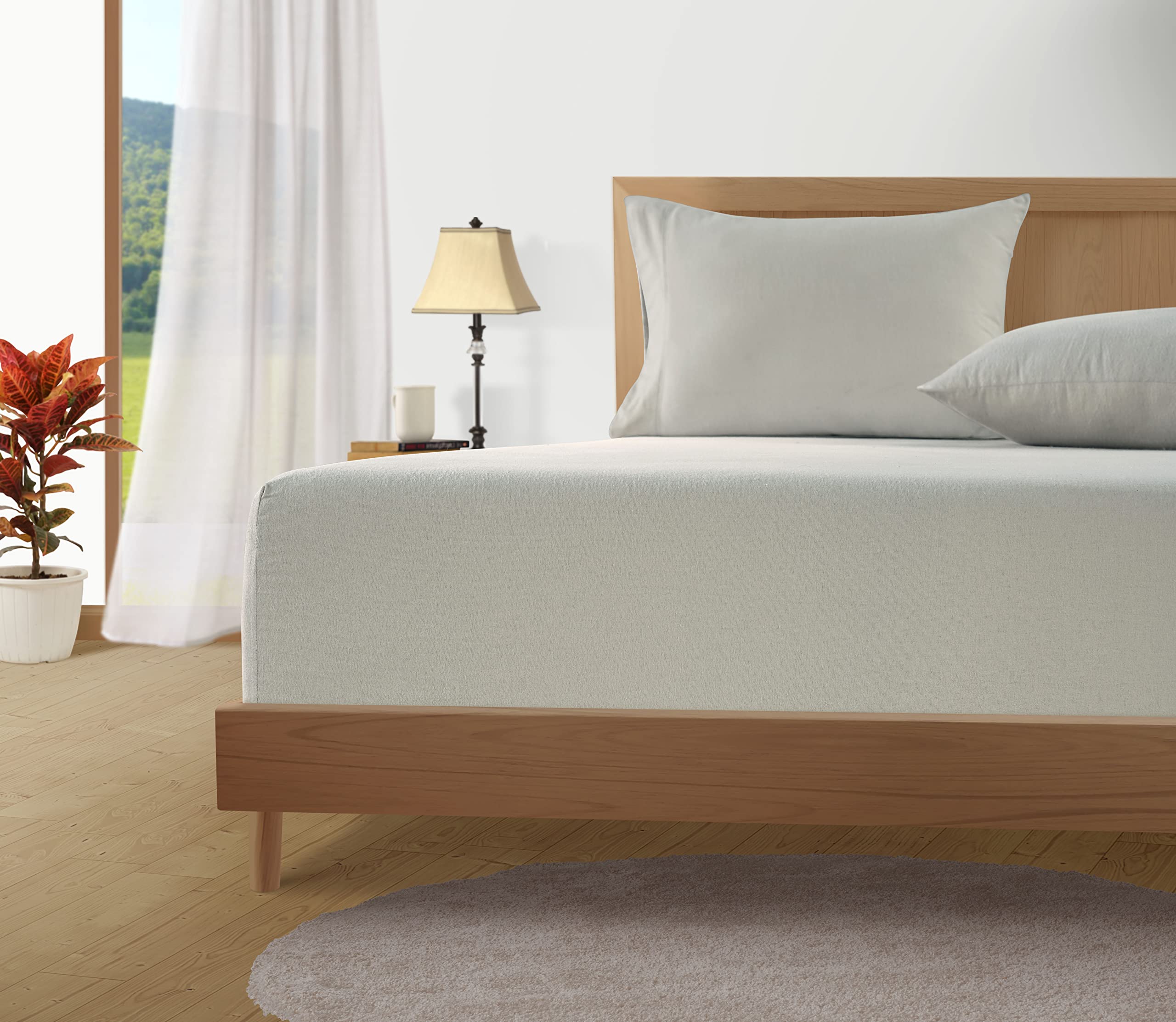 Foto 3 | Juego De Sábanas De Franela Lane Linen, 100% Algodón, Talla Doble - Venta Internacional.