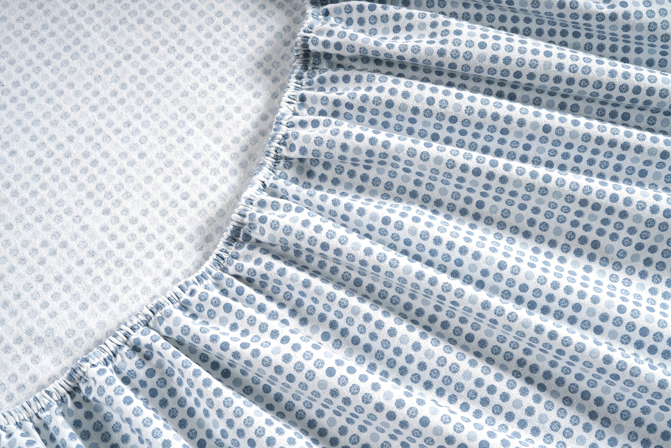 Foto 5 | Juego De Sábanas De Franela Lane Linen, 100% Algodón, Tamaño King, Lunares - Venta Internacional.