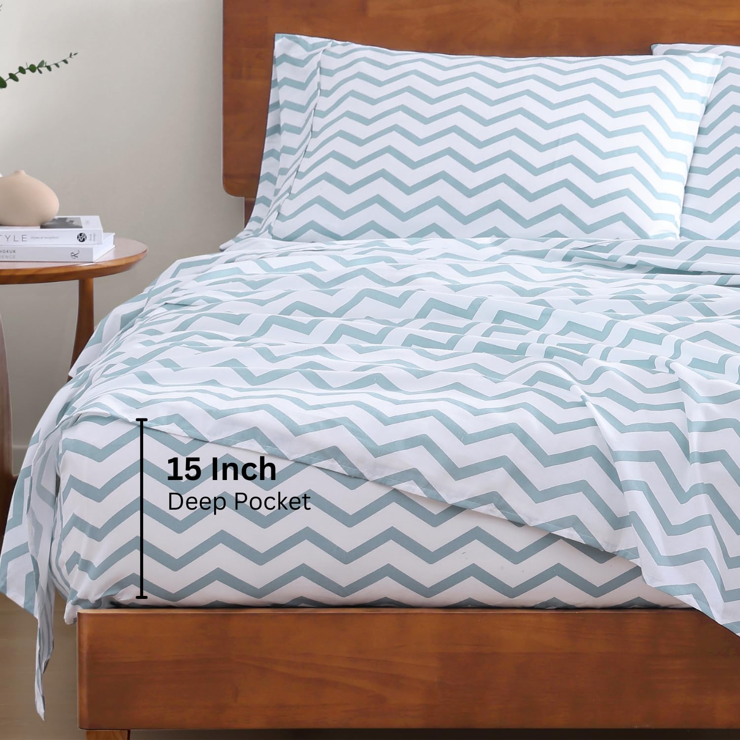 Foto 5 | Juego De Sábanas Lane Linen, 100% Algodón Orgánico, Twin Xl, 3 Piezas - Venta Internacional.