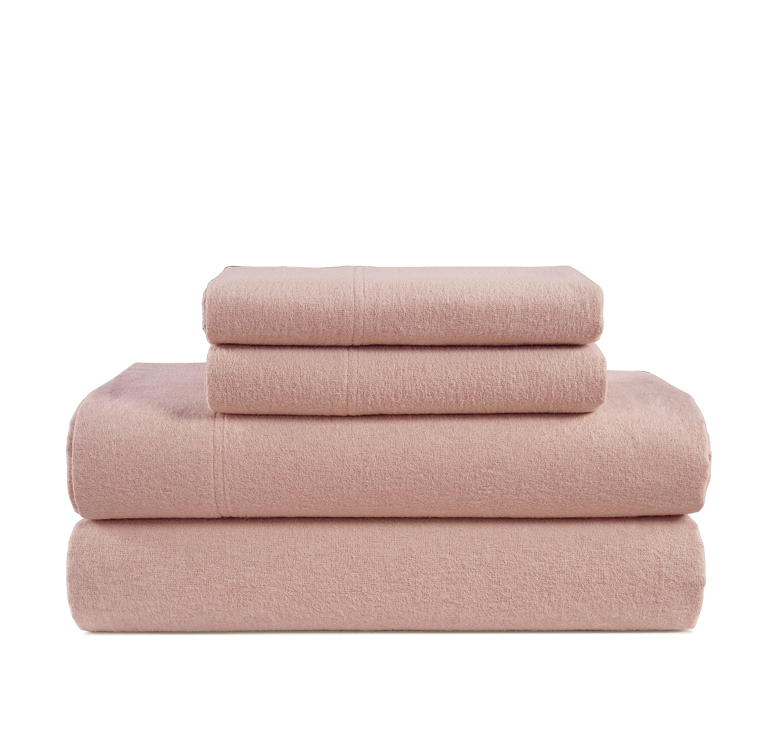 Foto 2 pulgar | Juego De Sábanas De Franela Lane Linen, 100% Algodón, Tamaño Queen Size, Color Sepia Rosa - Venta Internacional.