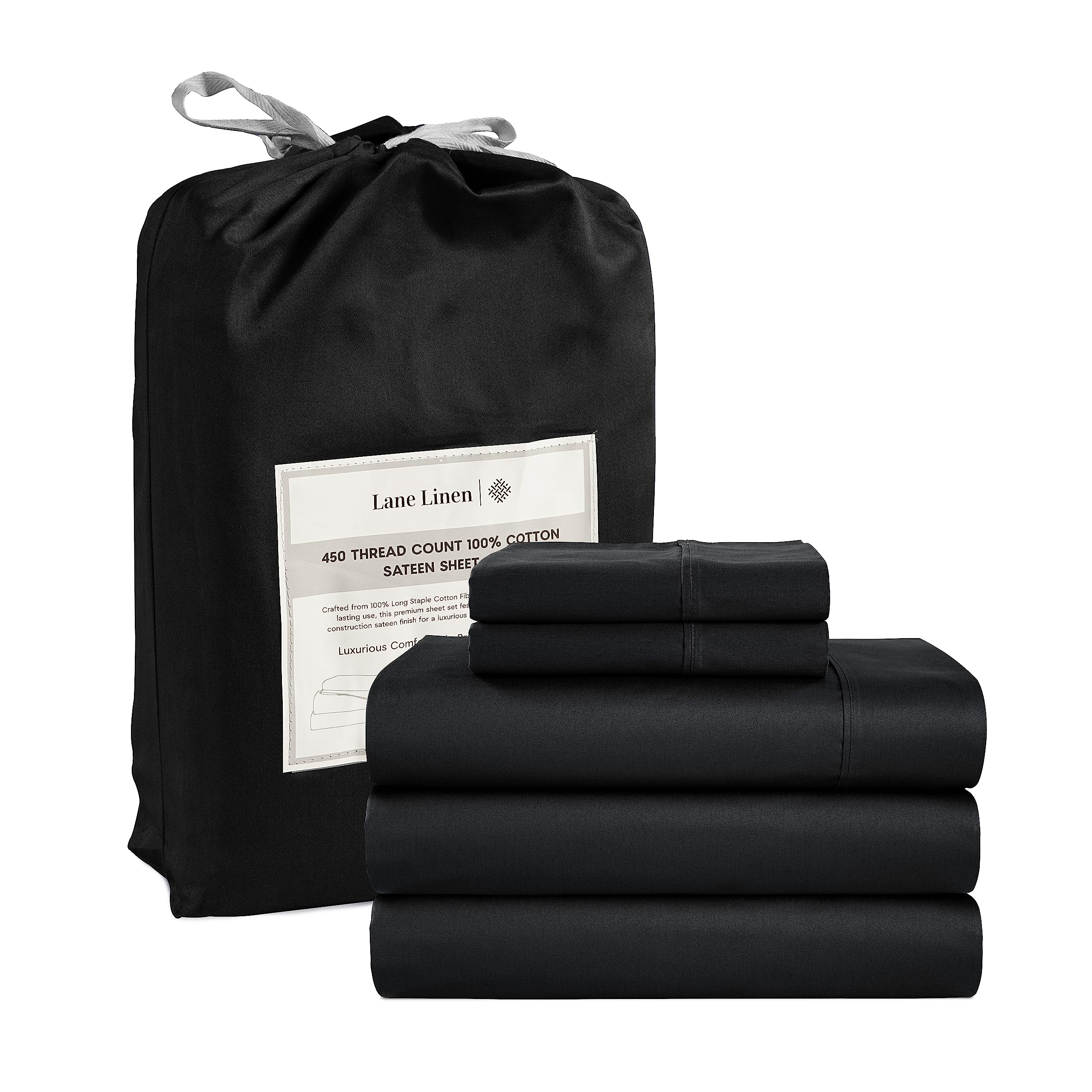 Juego De Sábanas Lane Linen Lane Linen Split King 450tc 100% Algodón - Venta Internacional.