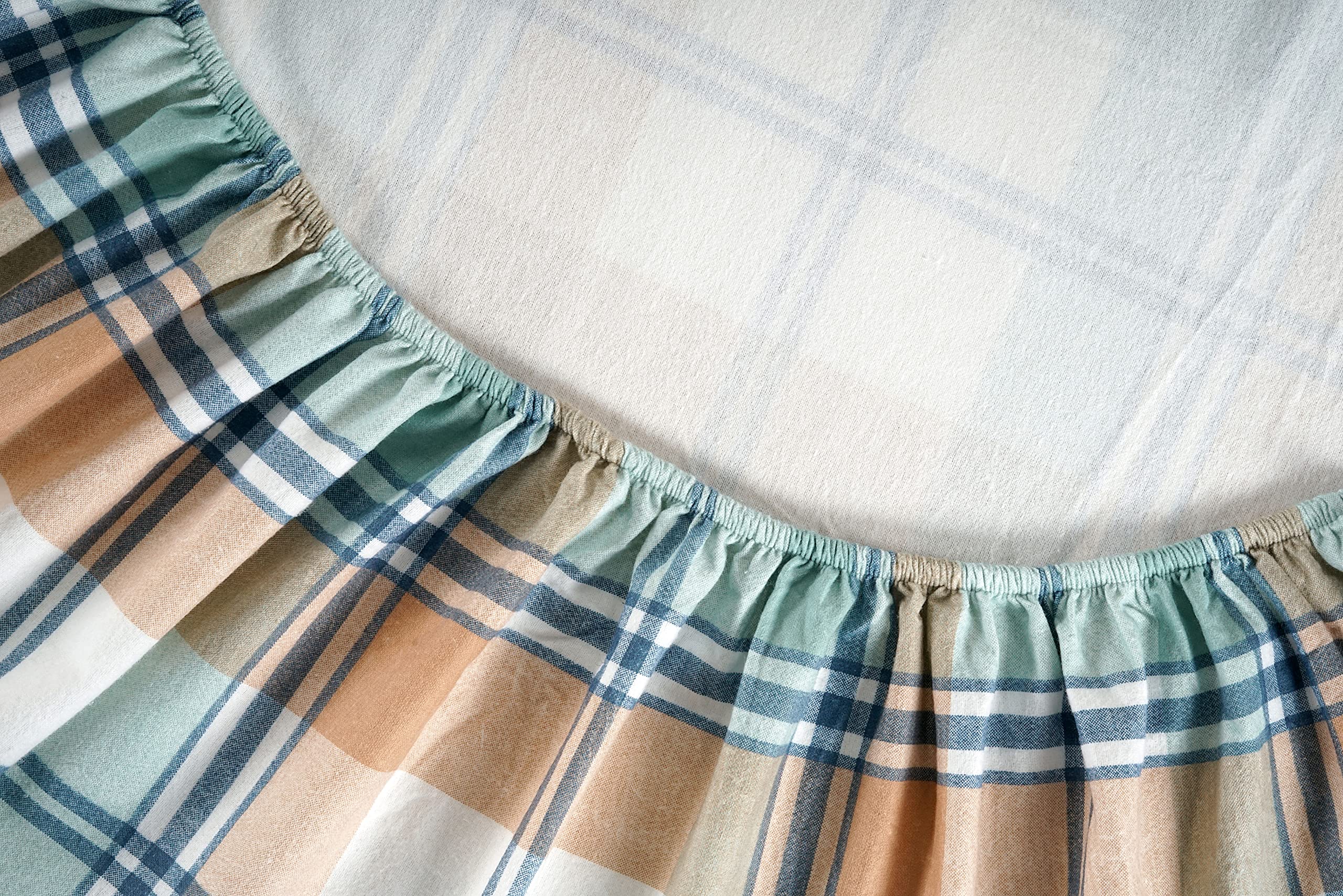 Foto 6 pulgar | Juego De Sábanas De Franela Lane Linen, 100% Algodón, Talla Twin Xl, A Cuadros Blancos - Venta Internacional.