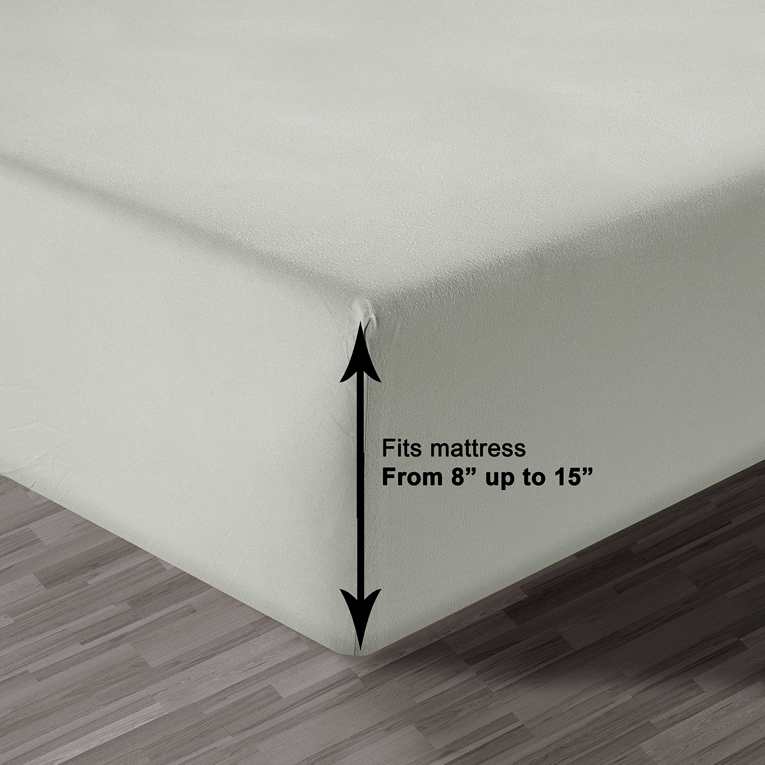 Foto 4 | Sábana Bajera Lane Linen King Size, 100% Algodón Orgánico Mineral - Venta Internacional.