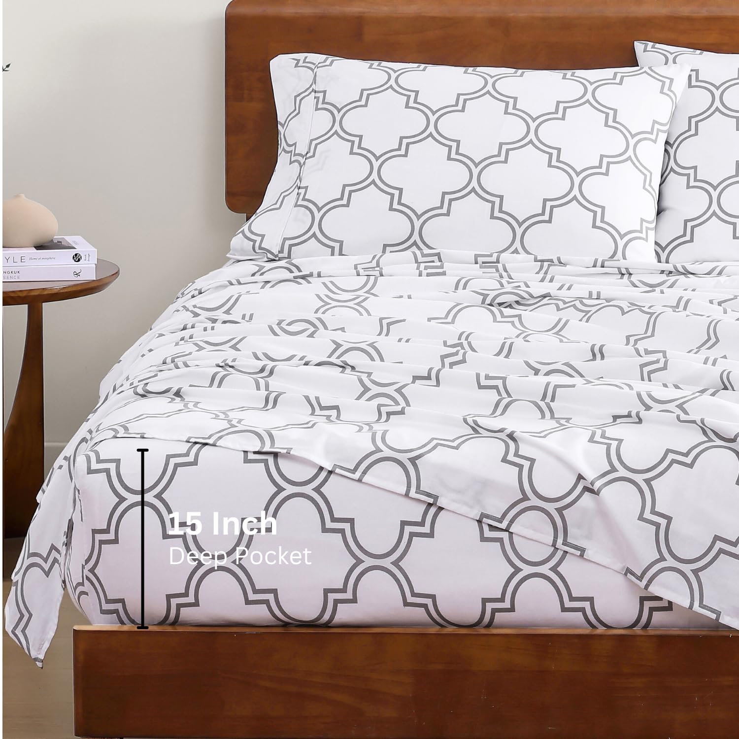 Foto 5 | Juego De Sábanas Lane Linen 100% Algodón Orgánico Twin Xl Con 3 Piezas - Venta Internacional.