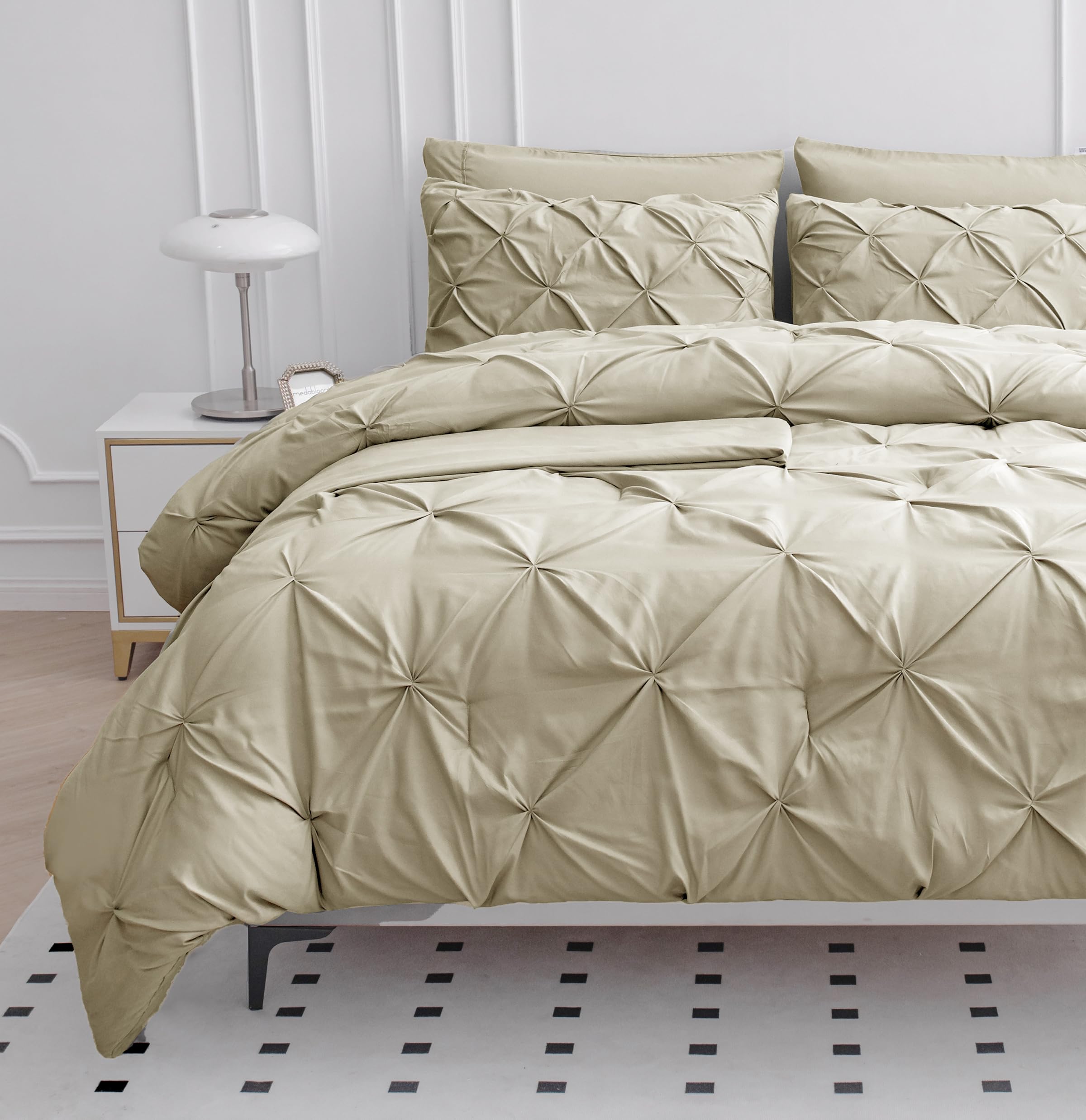 Juego De Edredón Lane Linen De Tamaño Completo Con Sábanas Y Fundas De Almohada - Venta Internacional.