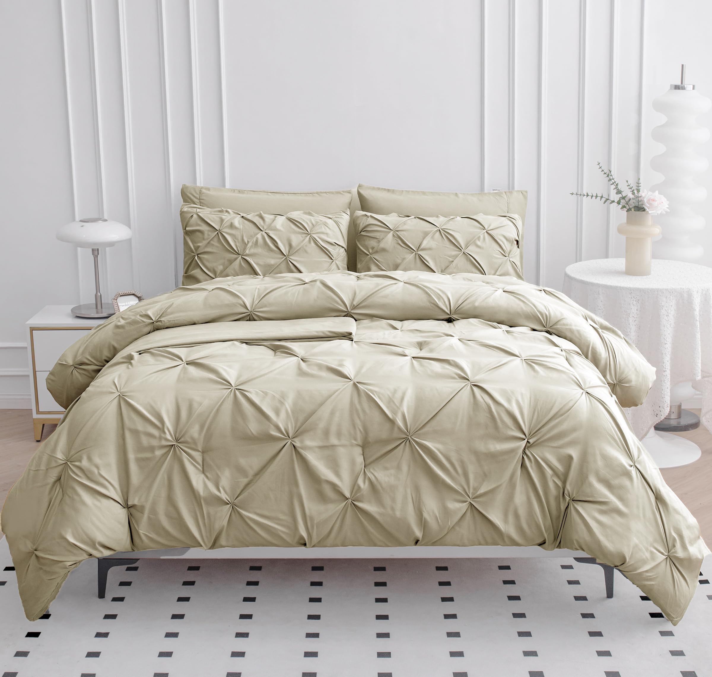 Foto 2 | Juego De Edredón Lane Linen De Tamaño Completo Con Sábanas Y Fundas De Almohada - Venta Internacional.
