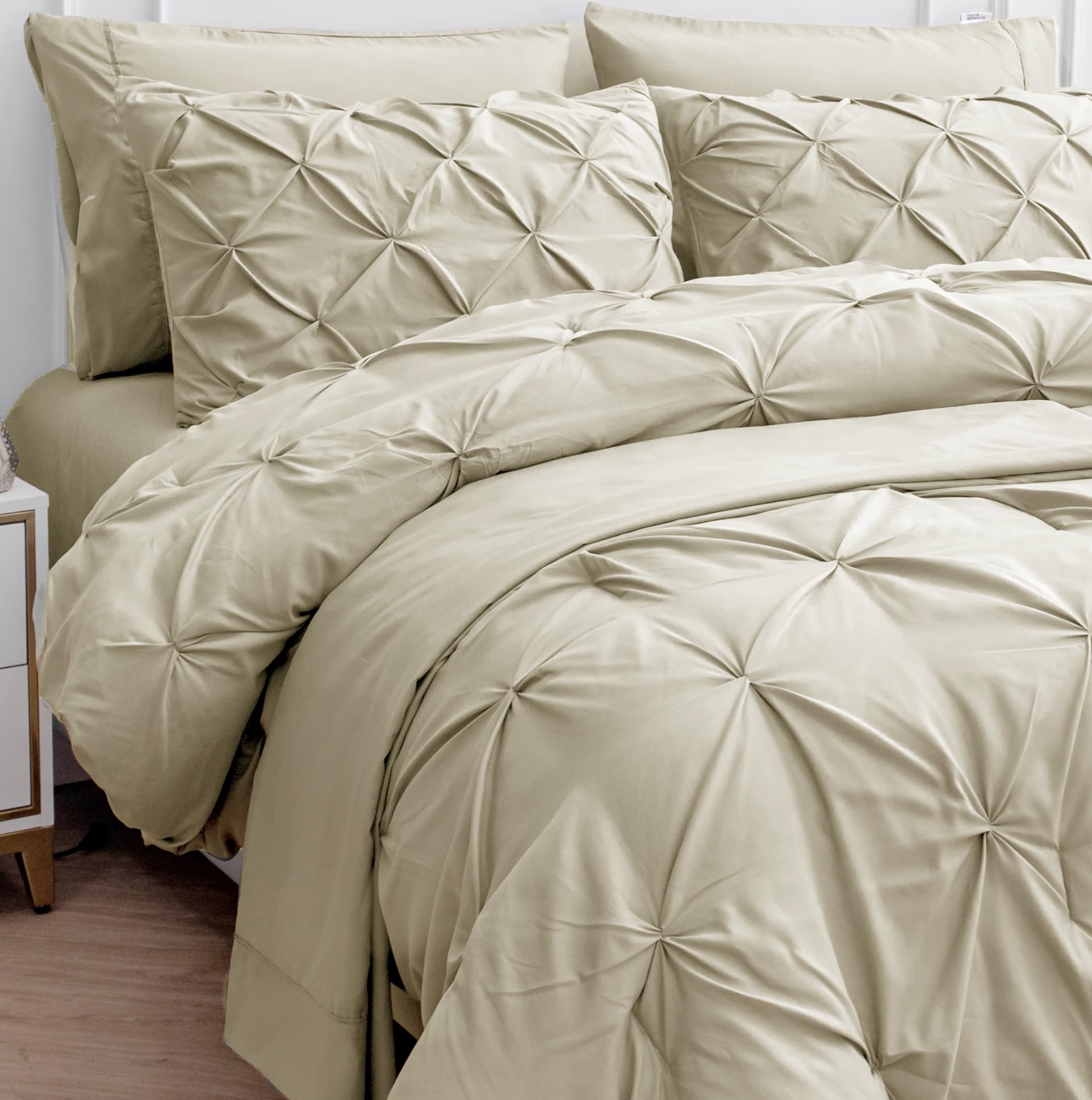 Foto 7 | Juego De Edredón Lane Linen De Tamaño Completo Con Sábanas Y Fundas De Almohada - Venta Internacional.