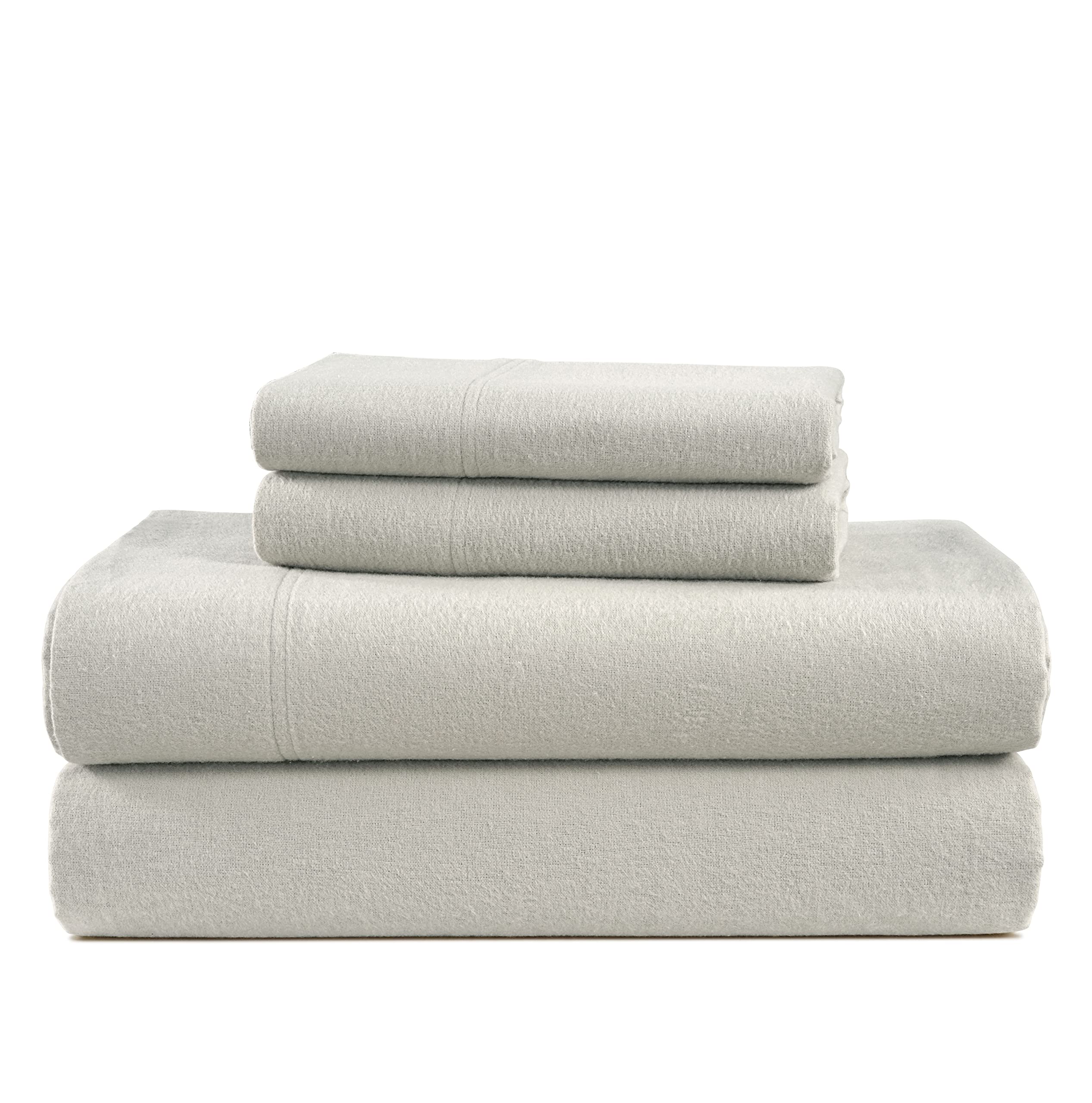 Juego De Sábanas De Franela Lane Linen, 100% Algodón, Tamaño King, Mineral - Venta Internacional.