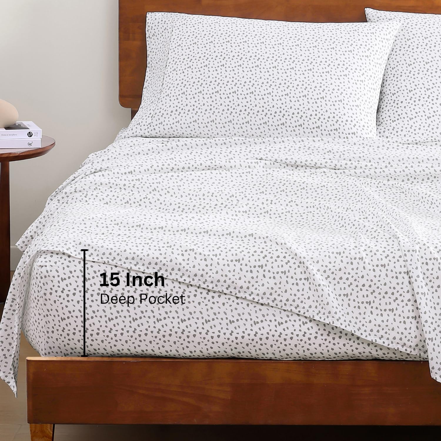 Foto 5 | Juego De Sábanas Lane Linen, 100% Algodón Orgánico, Tamaño Completo, 4 Piezas - Venta Internacional.